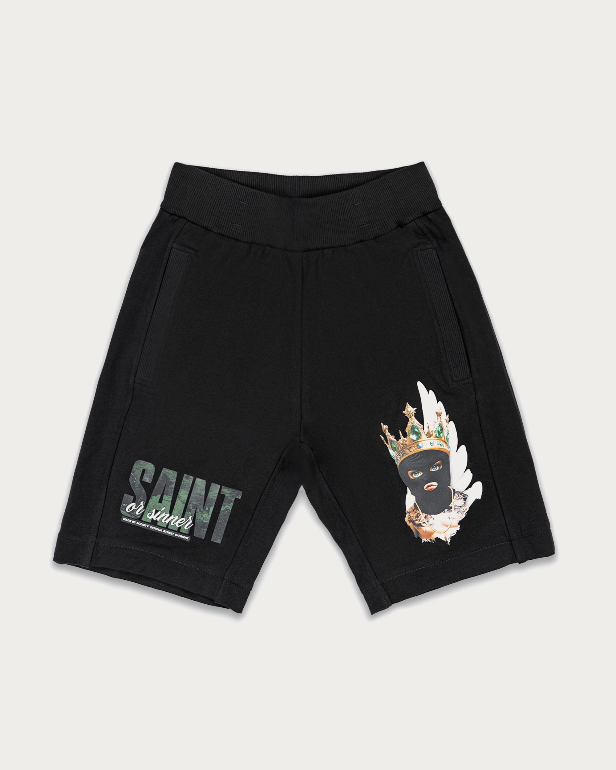 "Saint or Sinner" Bermuda Shorts - B35536