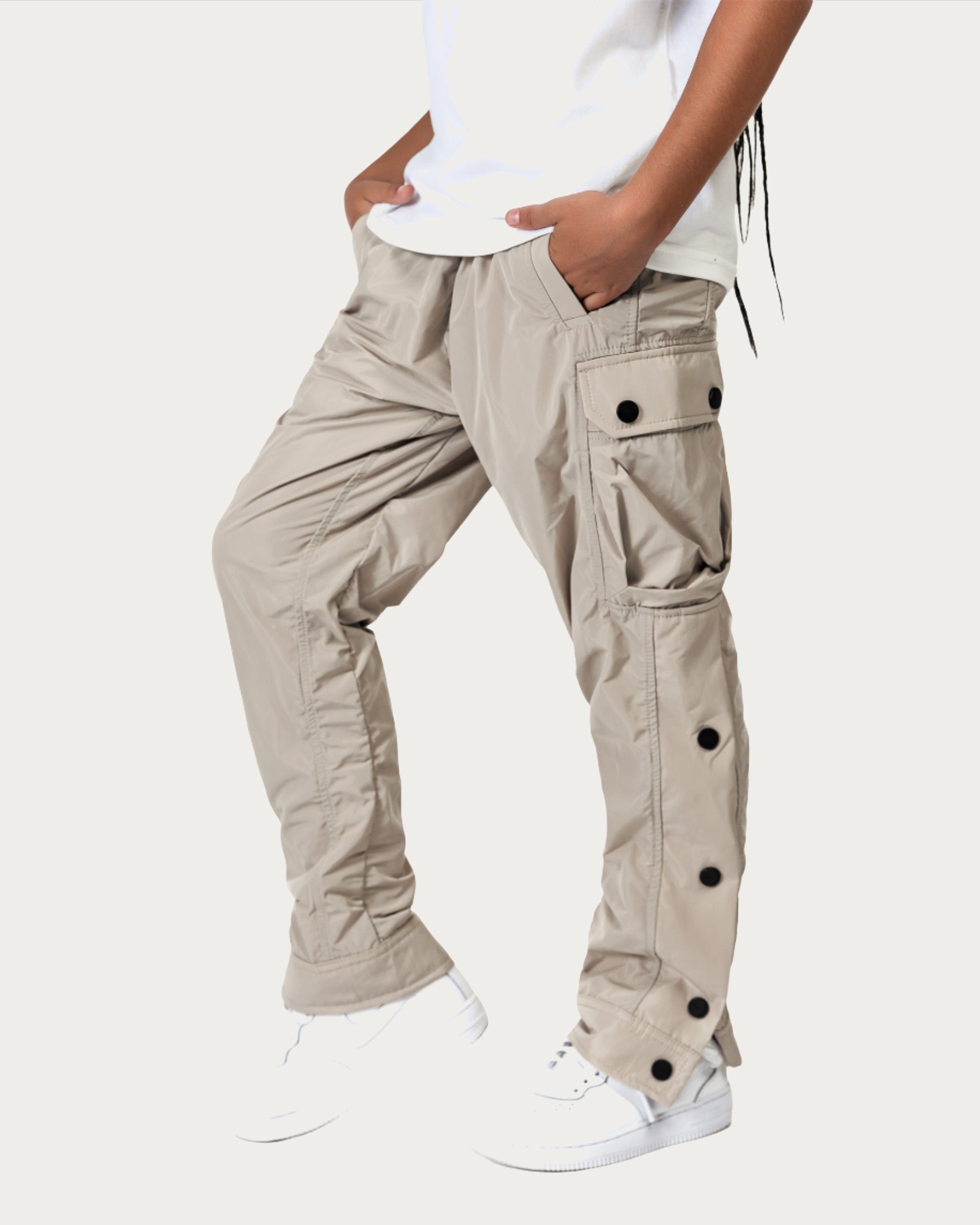 Beige Cargo Trousers - P34643