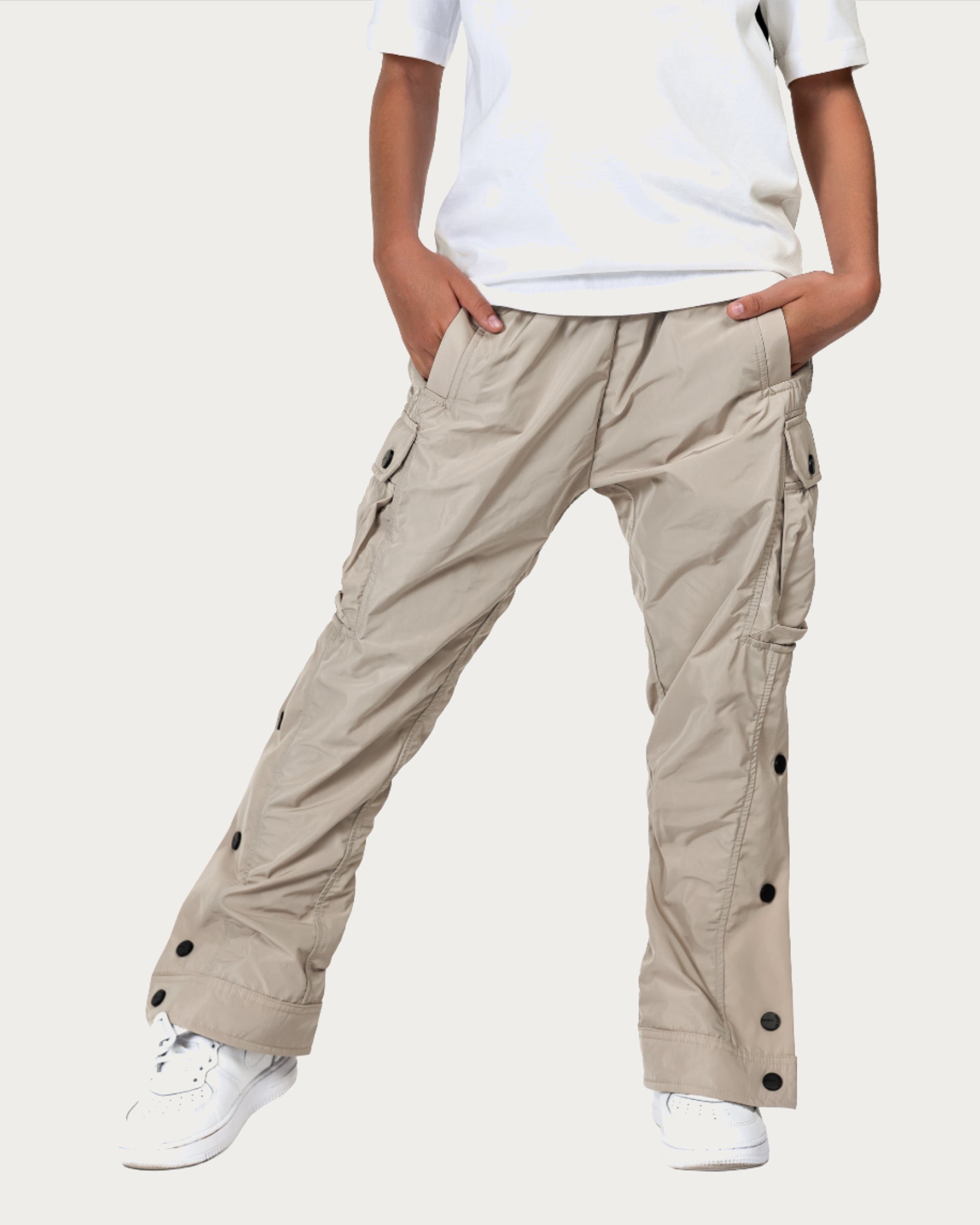 Beige Cargo Trousers - P34643