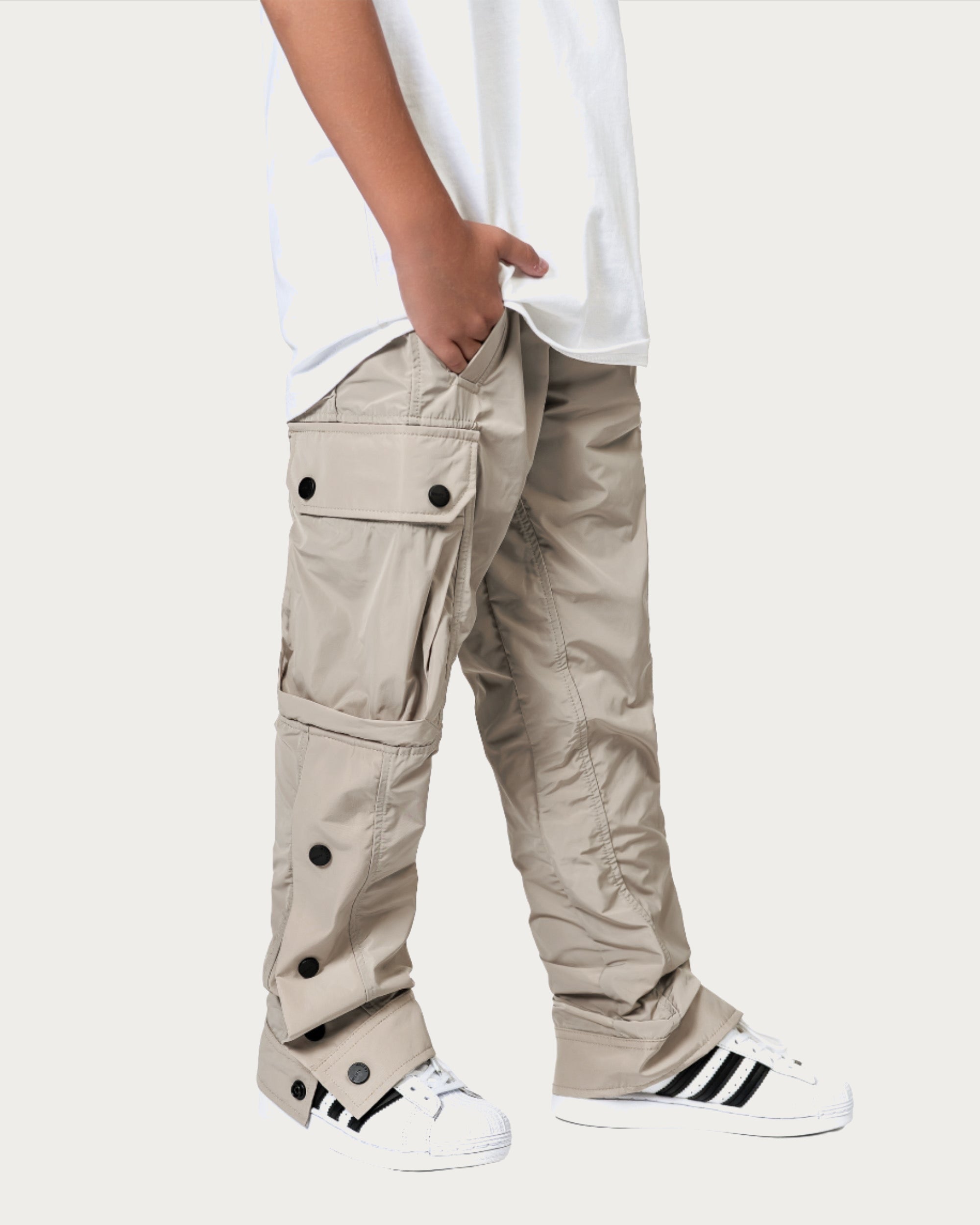 Beige Cargo Trousers - P34643