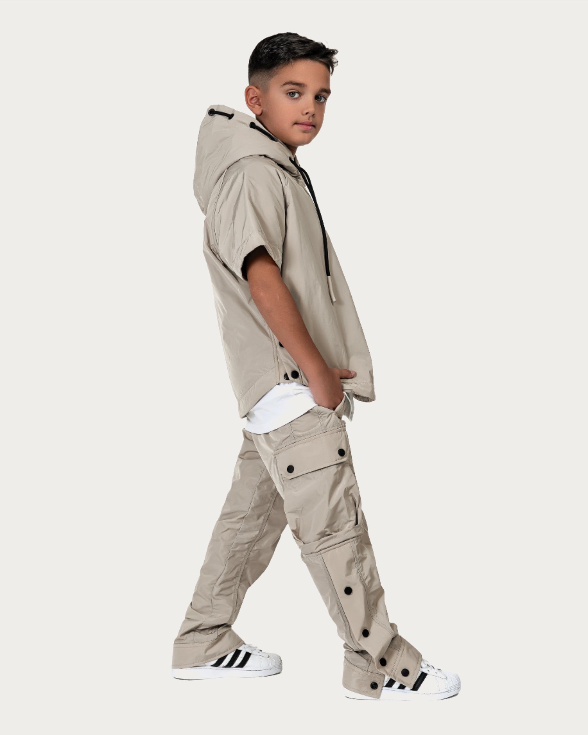 Beige Cargo Trousers - P34643