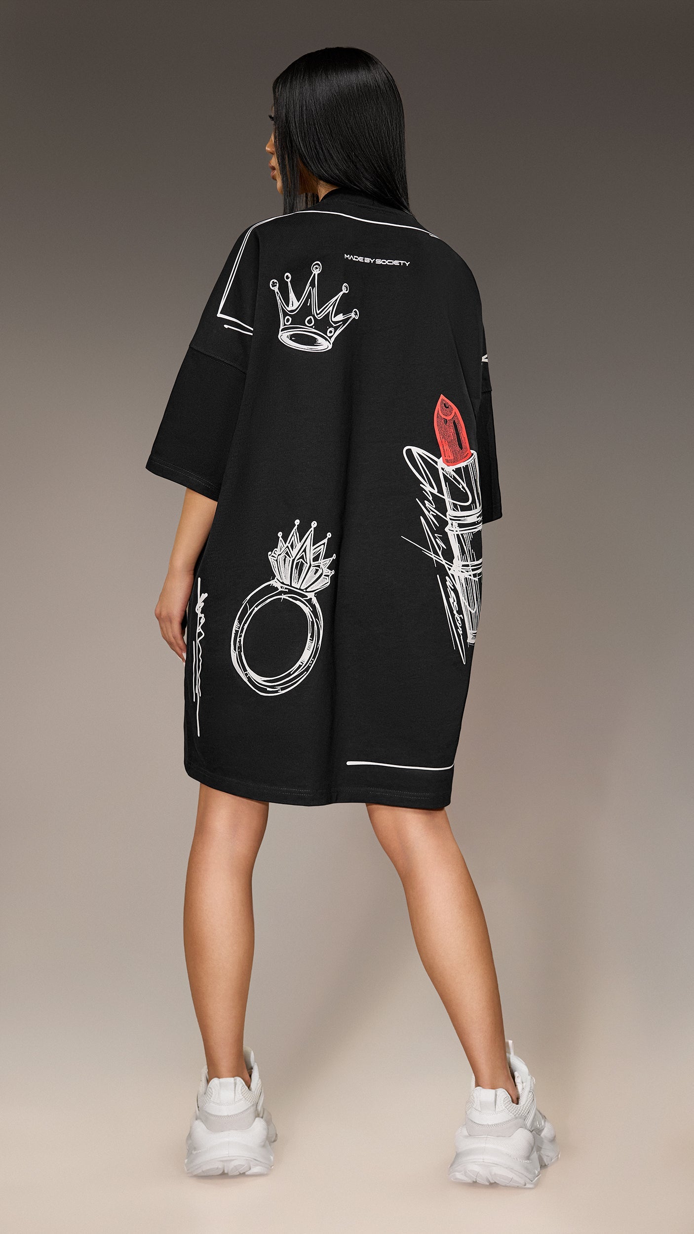 Oversized T-shirt Made by Society - T26238