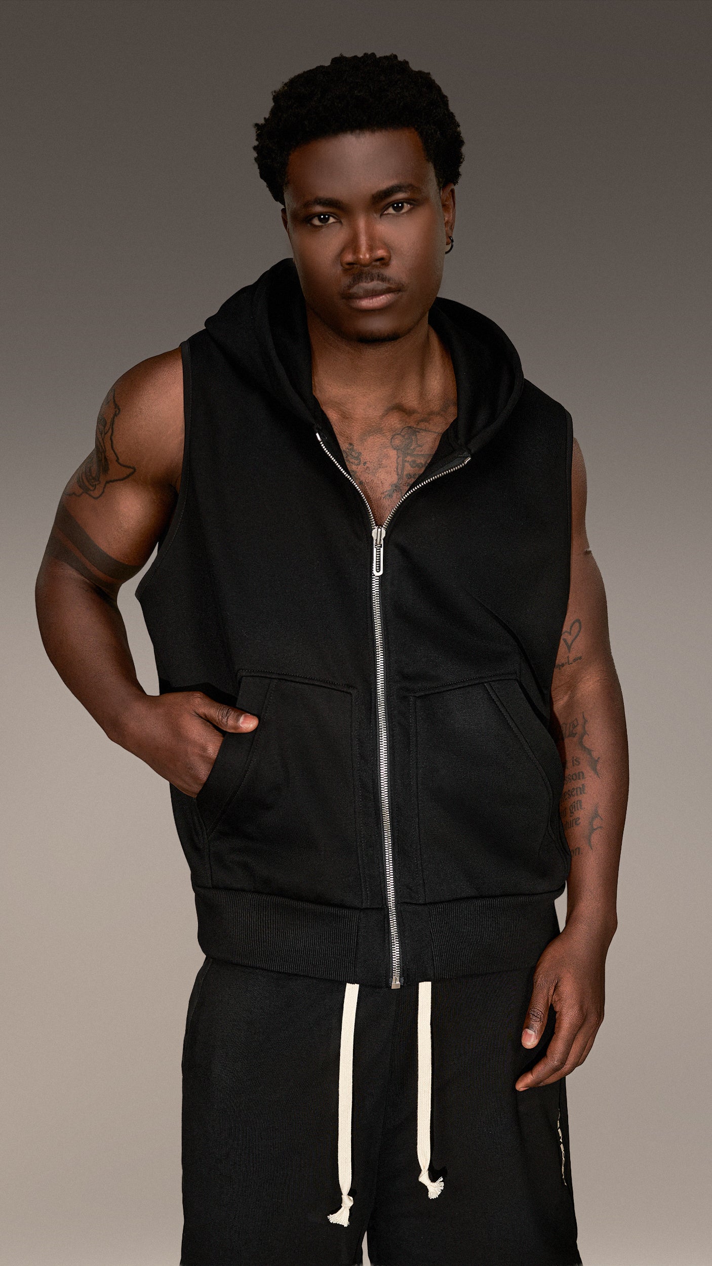 MADE BY SOCIETY Hooded Vest - V16181