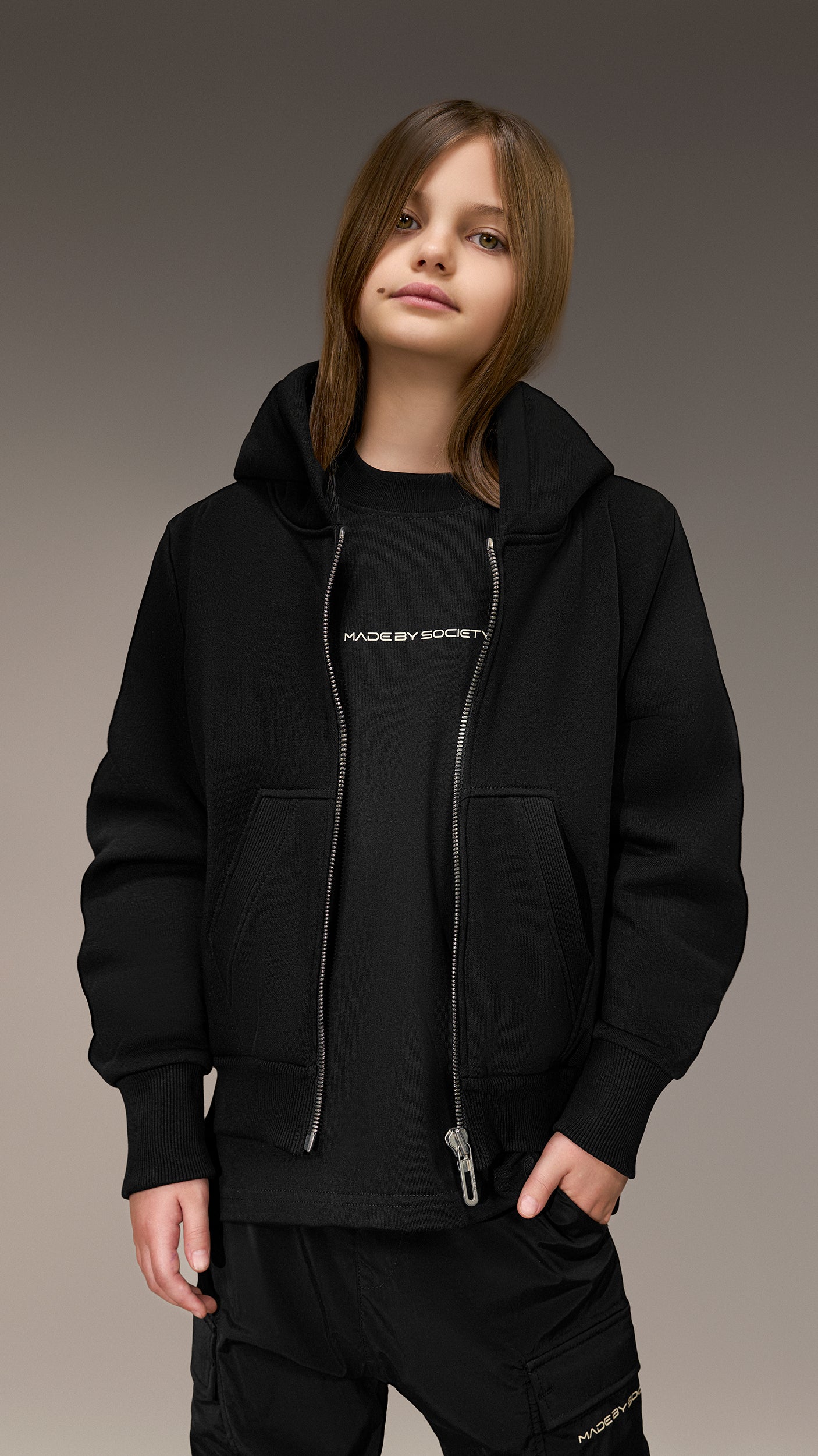 Basic Hoodie “Made by Society” – H36172