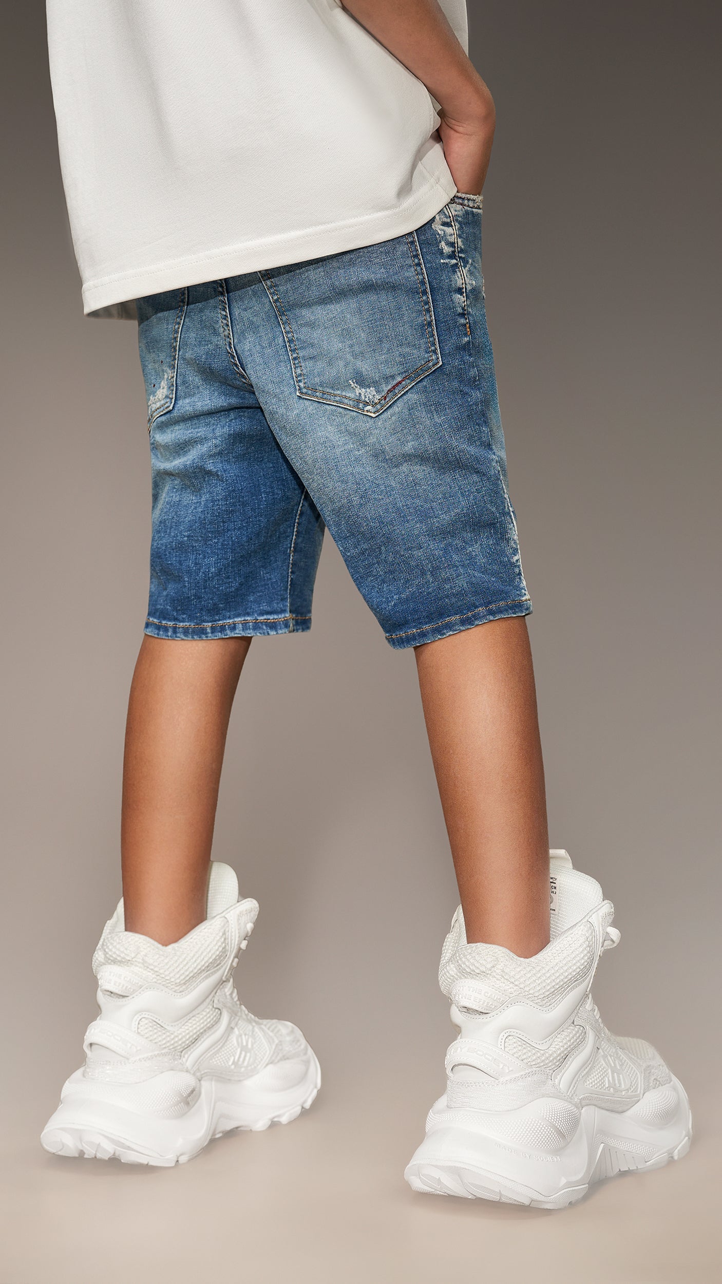 Denim Bermuda Shorts - B33740