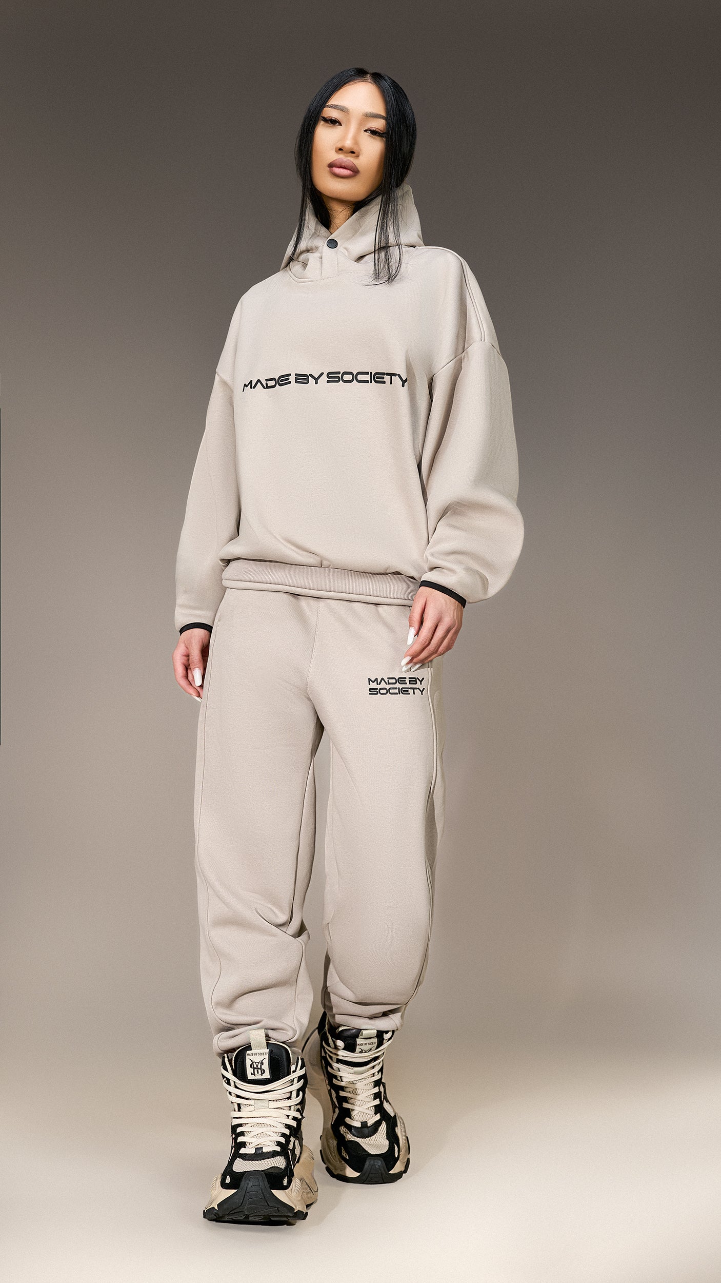 Casual Hoodie "Made by Society" - H25989