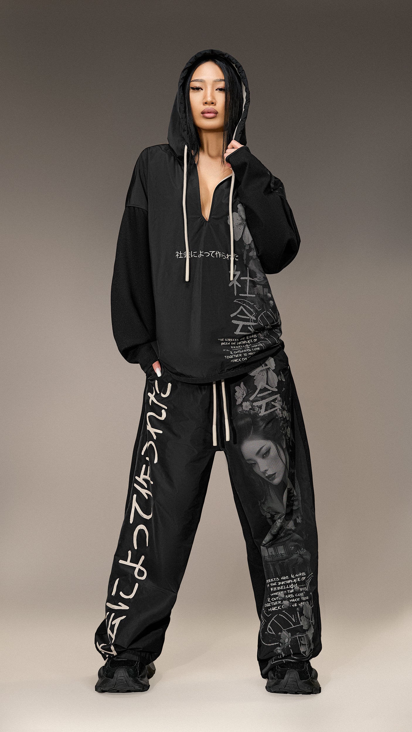 Japanese Print Hoodie - H25955