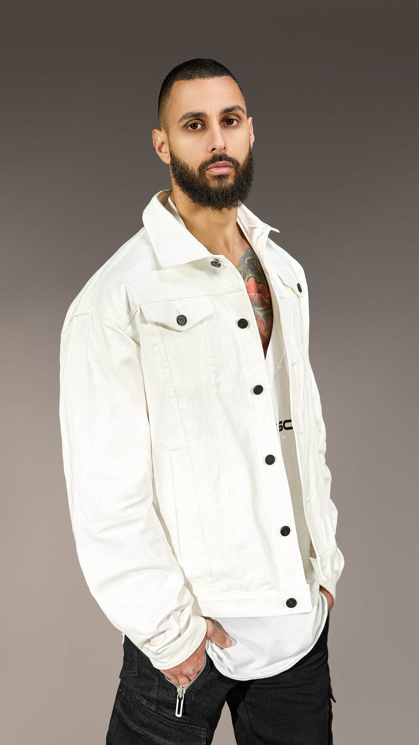 Oversized Denim Jacket Made by Society - J15551