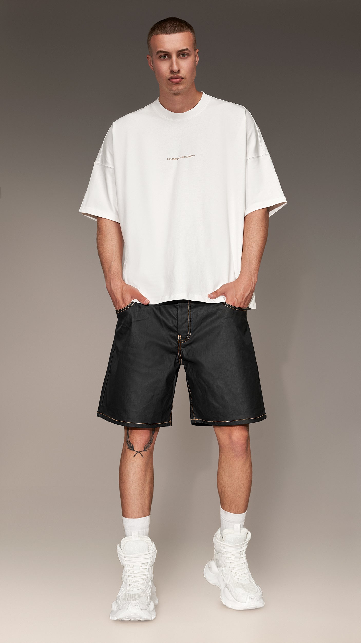 Denim Bermuda Shorts - B15515