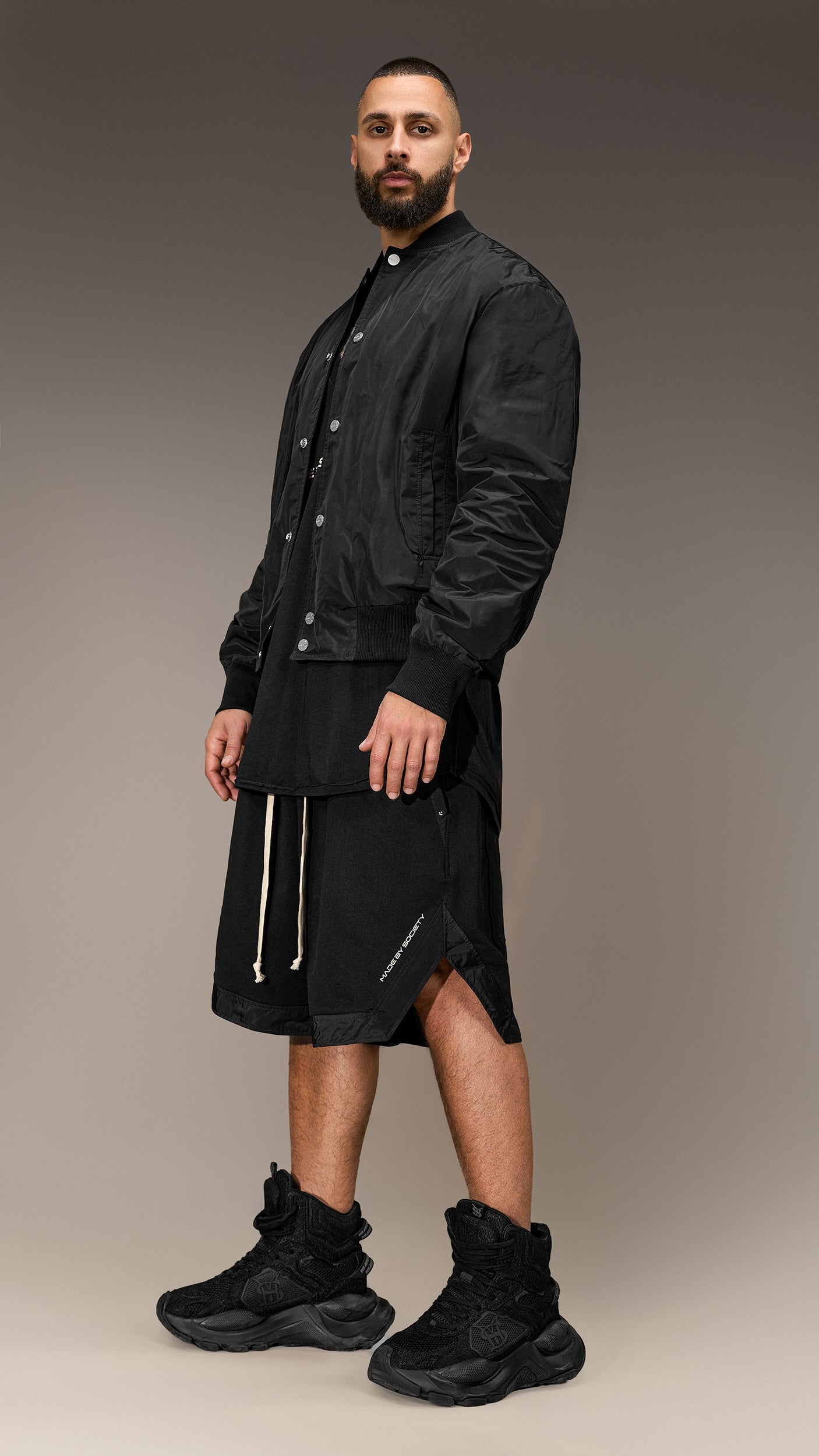 Oversized Bermuda Shorts Made by Society – B16152