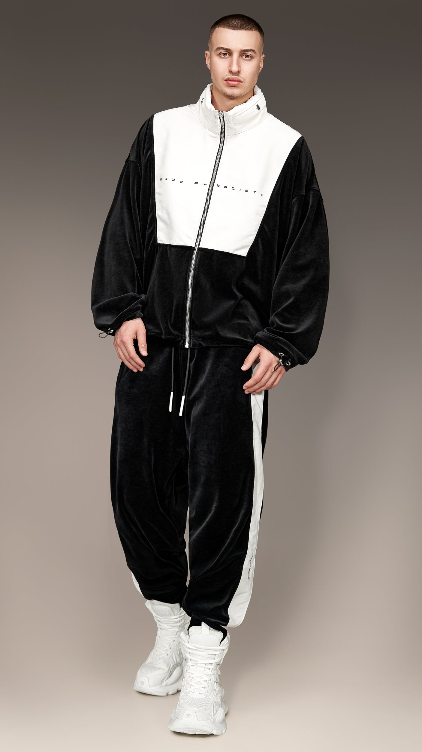 Velvet Stripe Motion Trousers - P16996