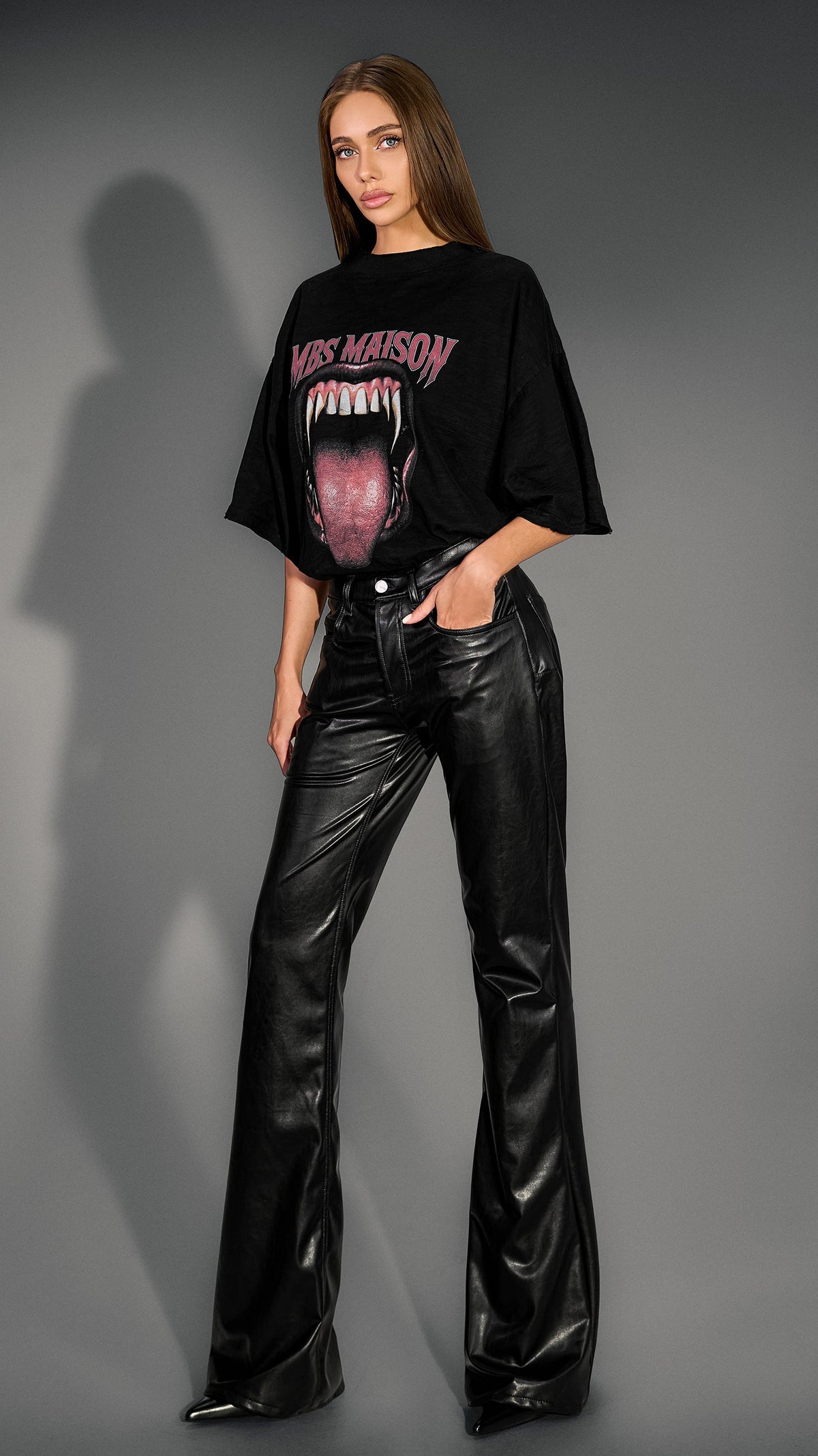 WET BLACK Trousers - P27586