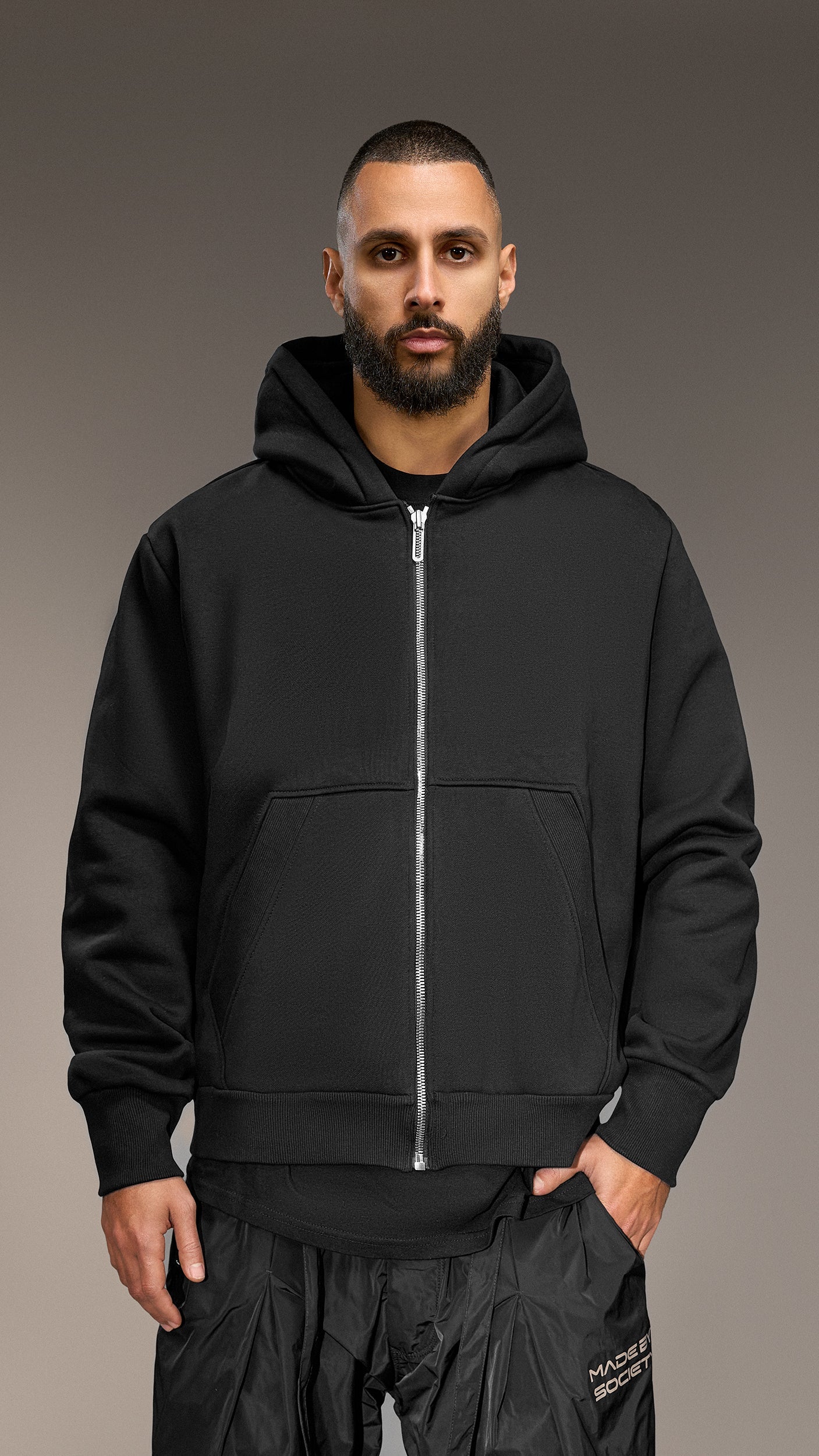 Zip-up hoodie Made by society - H15911