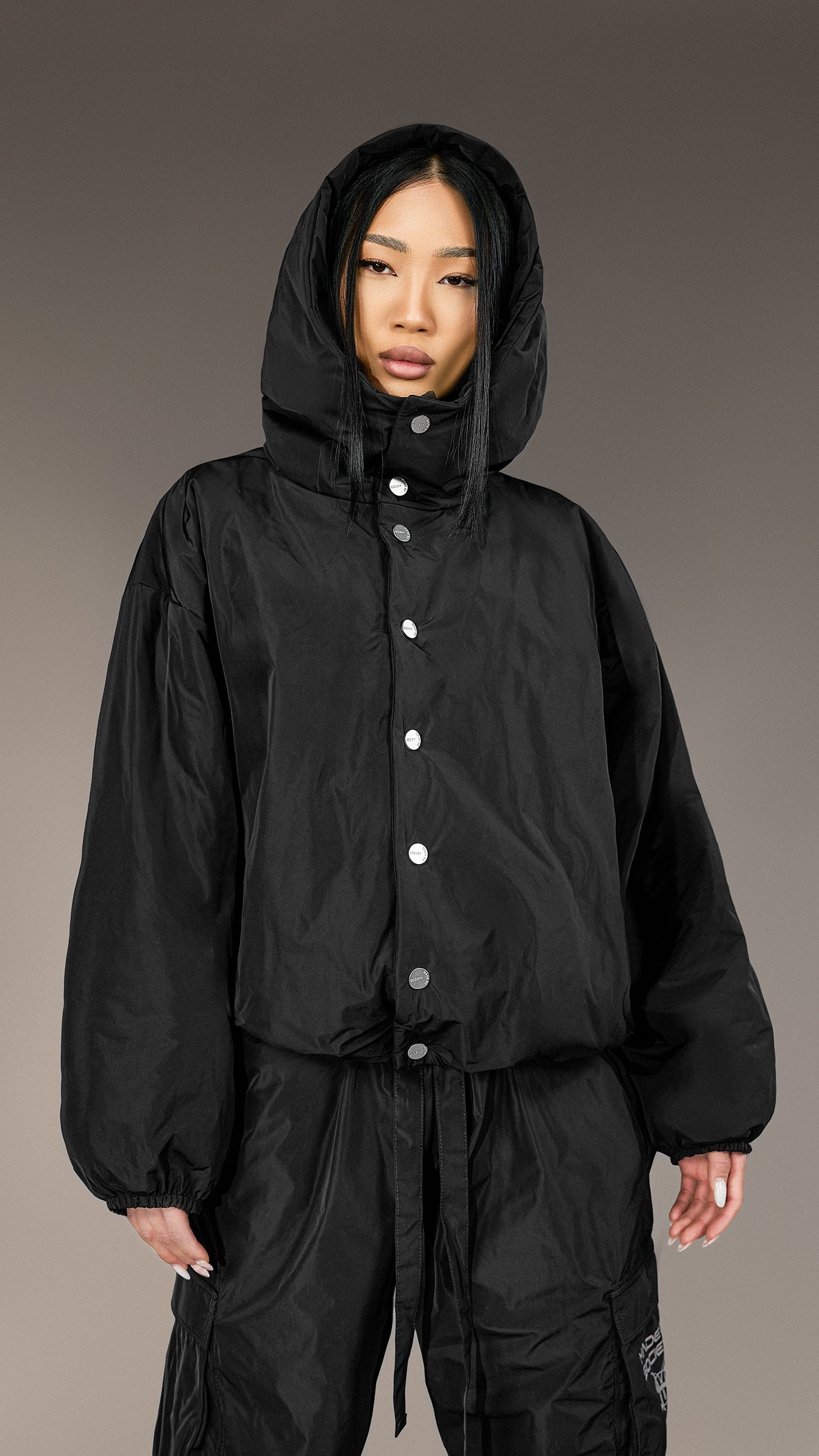 Oversized "Made By Society" Jacket - J25967