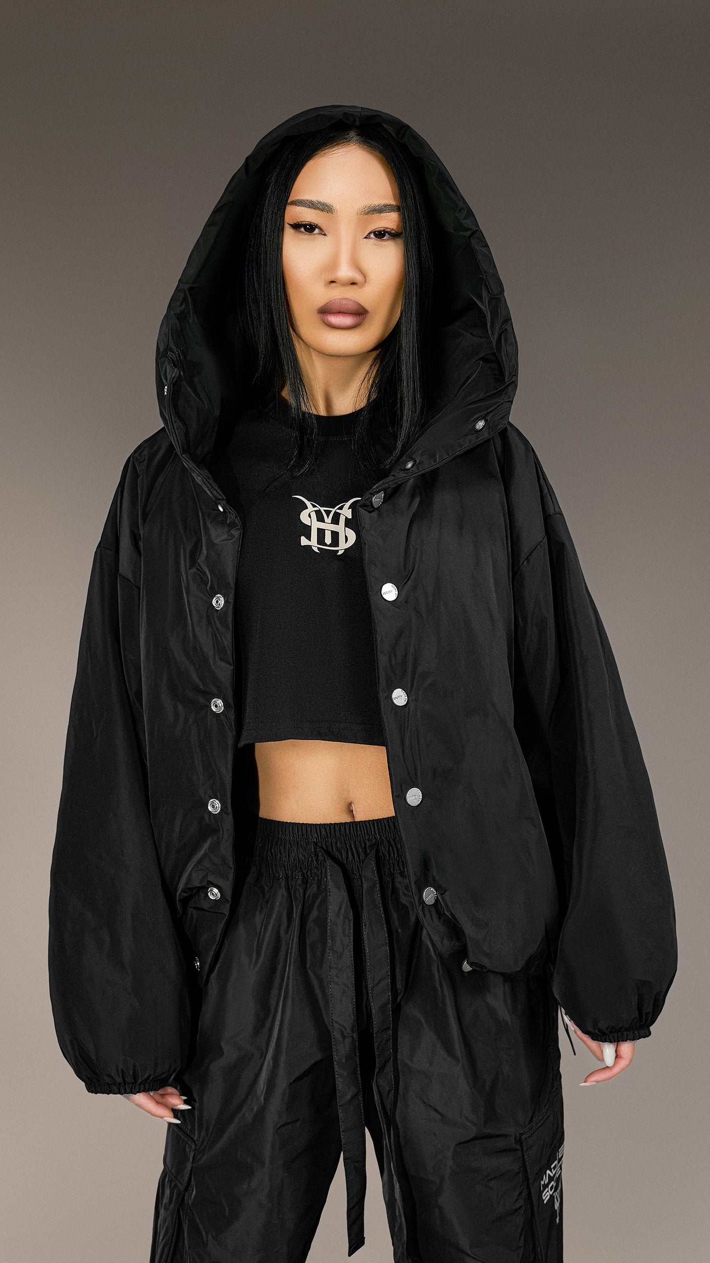Oversized "Made By Society" Jacket - J25967