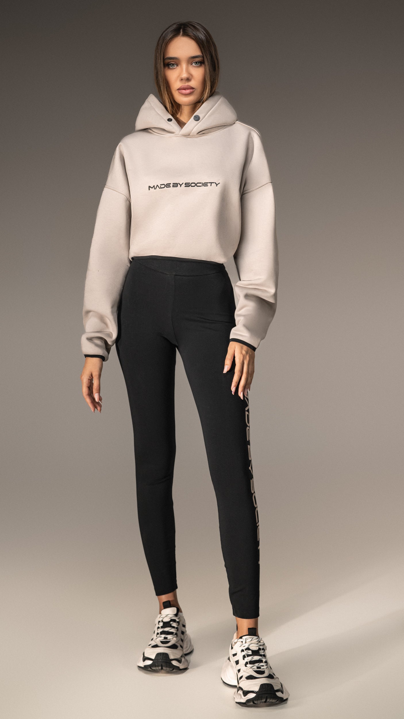 Made by Society Crop Hoodie - H25757