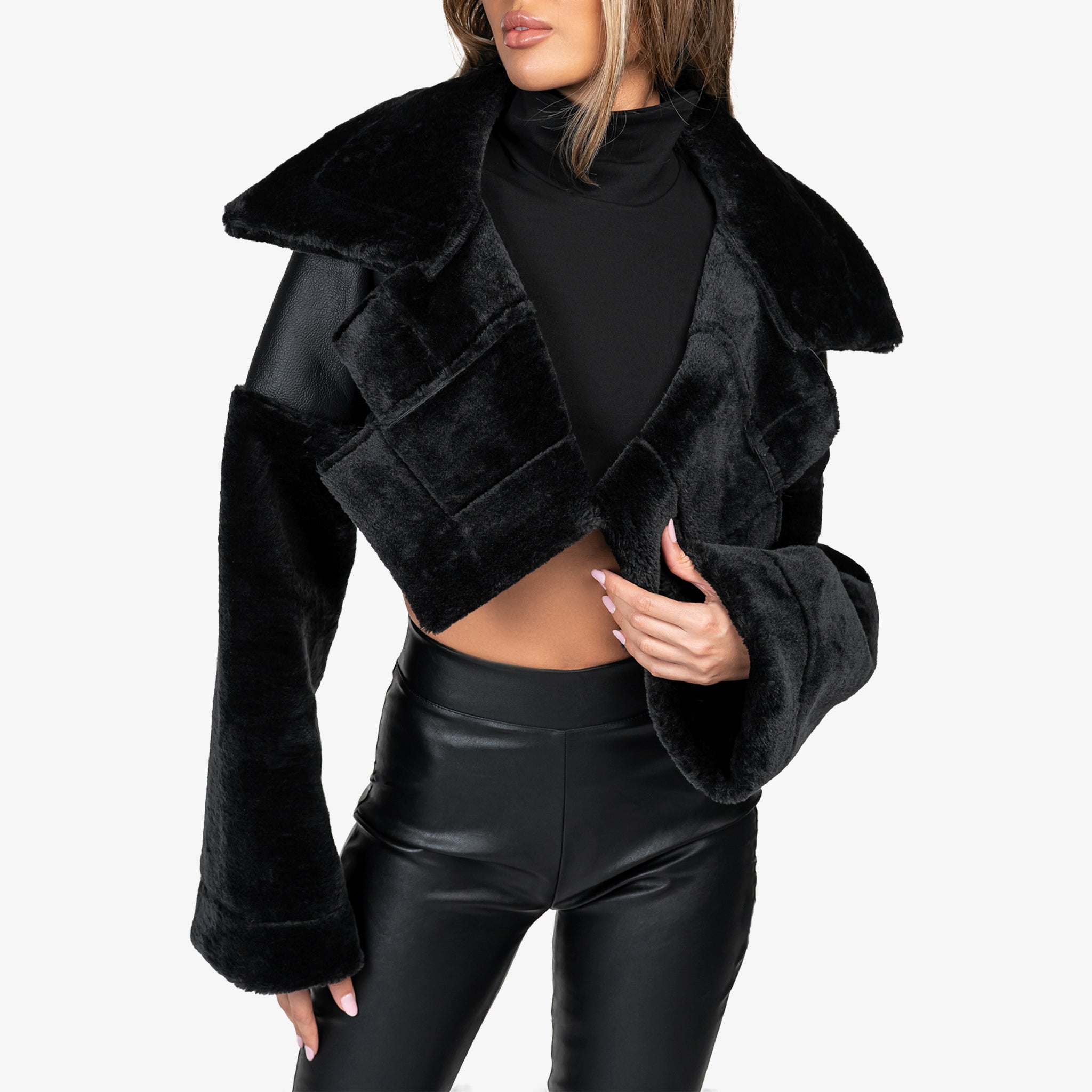 Synthetic Fur Jacket - J24914