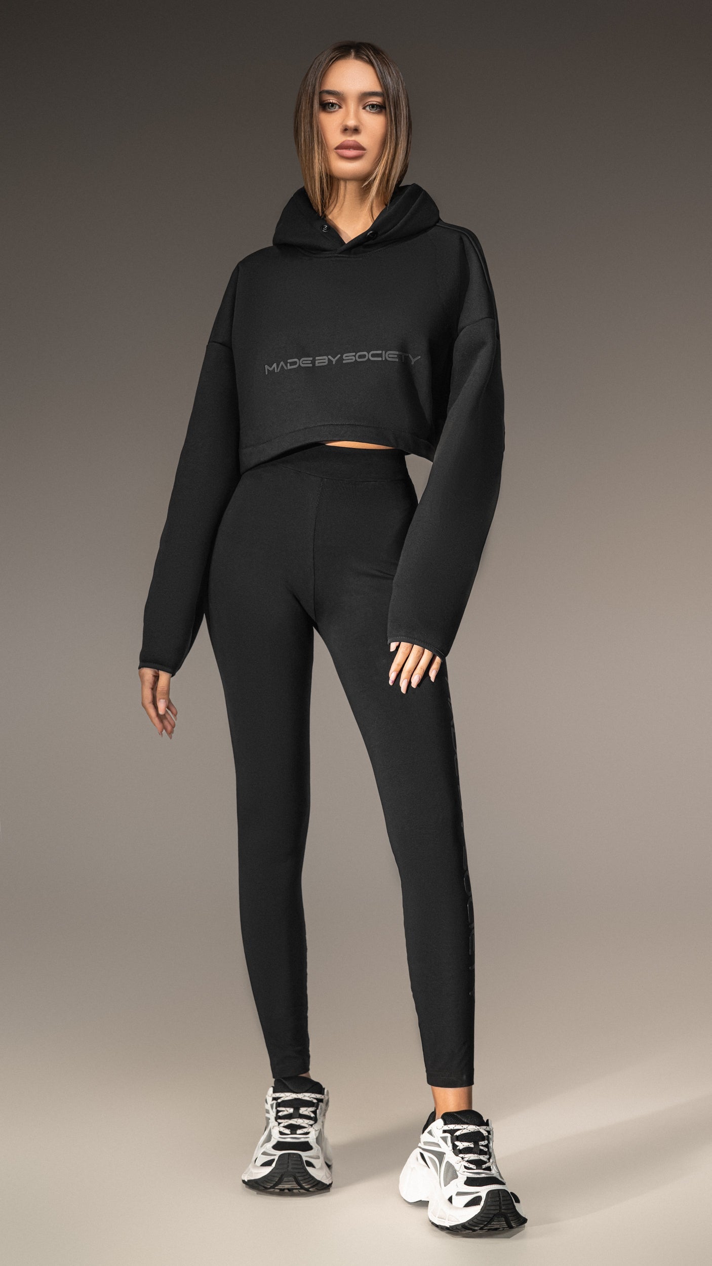 Crop Hoodie Made by Society - H25698