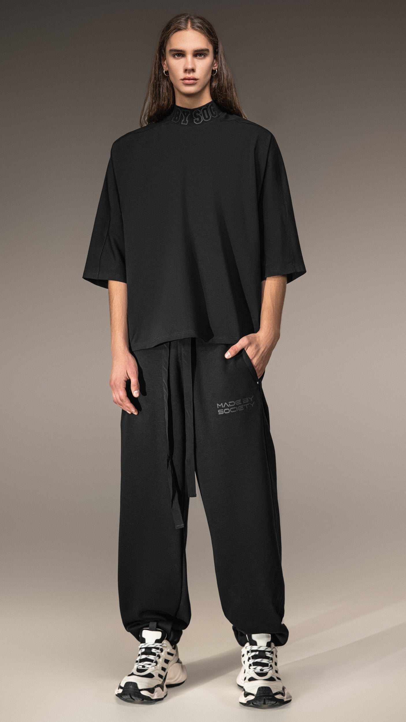 Oversized Collared T-Shirt - T15667