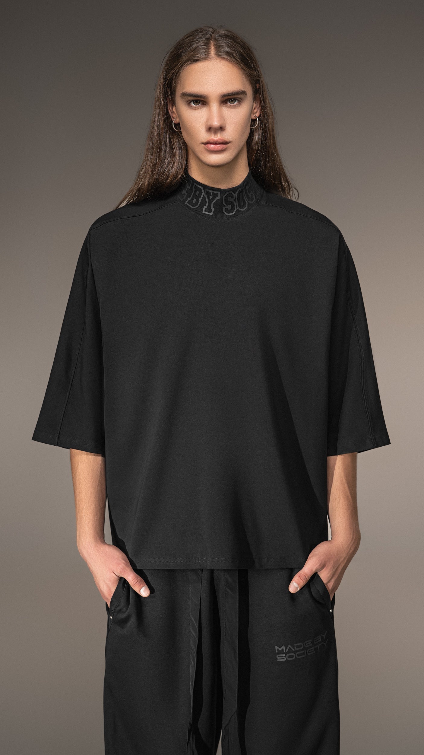 Oversized Collared T-Shirt - T15667