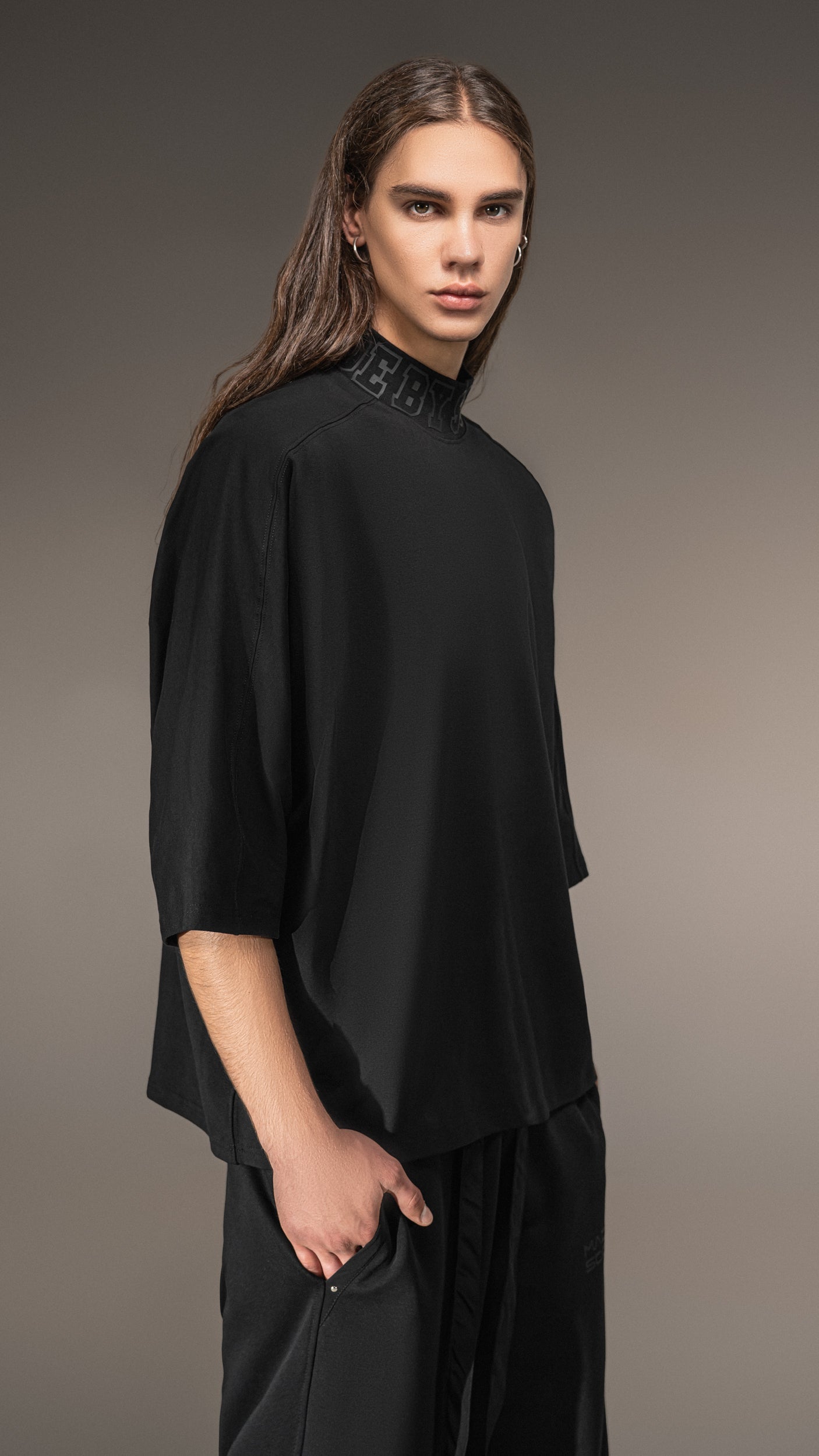 Oversized Collared T-Shirt - T15667