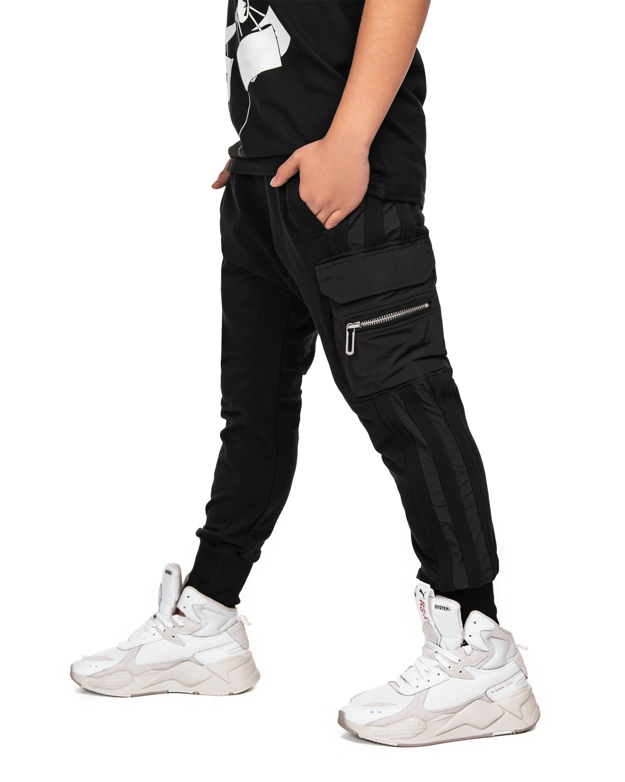 STRIPES CARGO TROUSERS - P33329