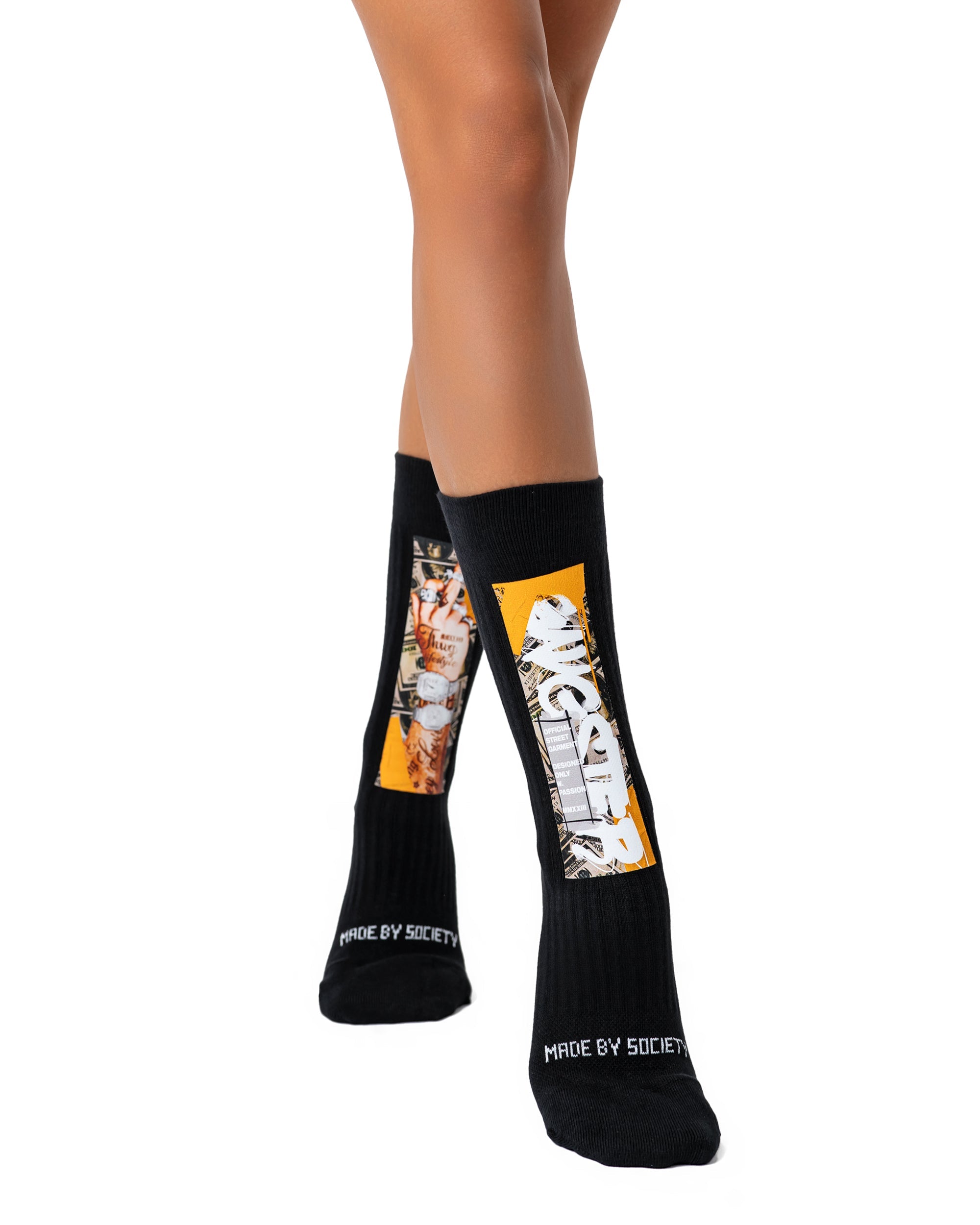 SOCKS BLACK(36-39) A12073