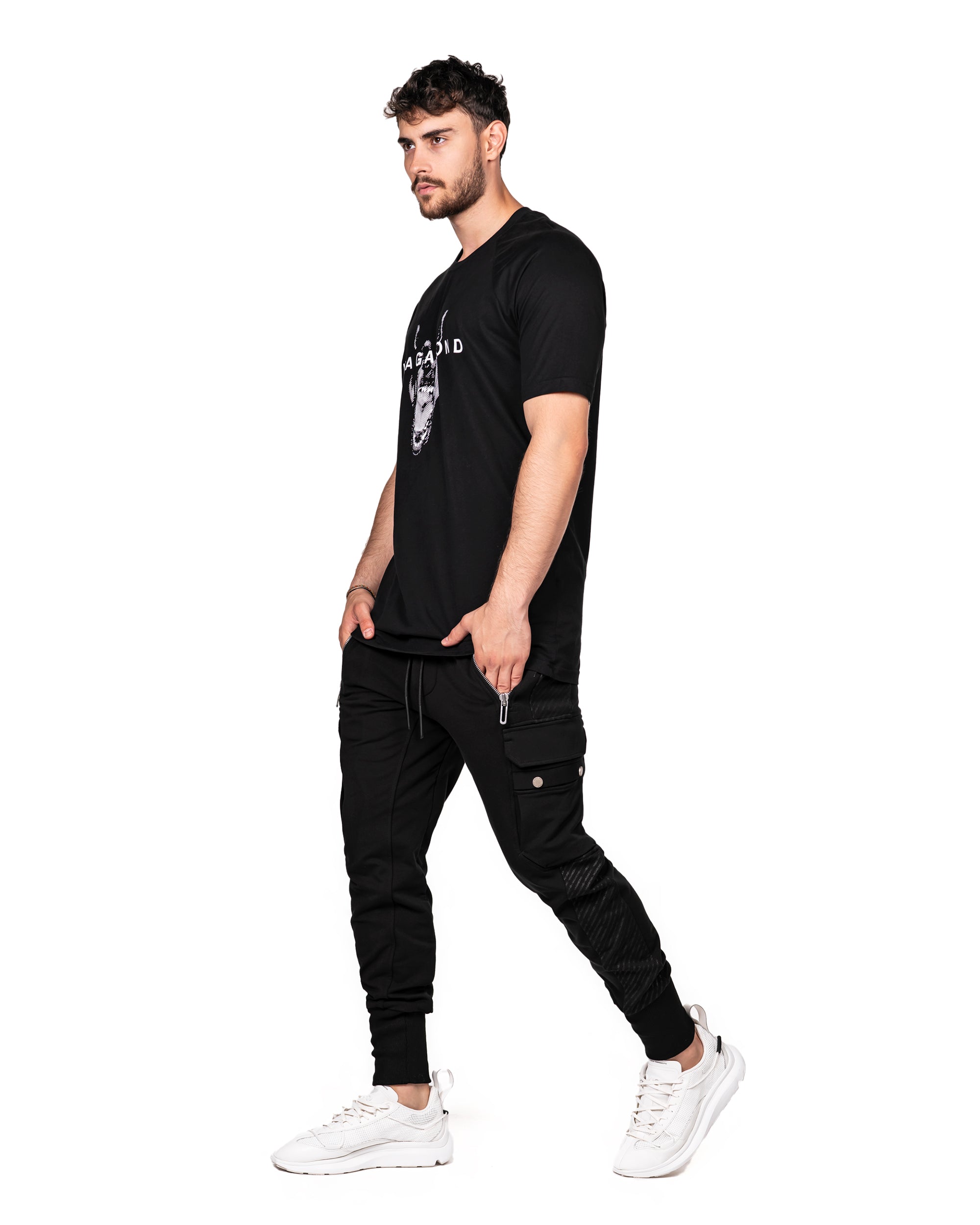 PRINTED CARGO TROUSERS - P12915