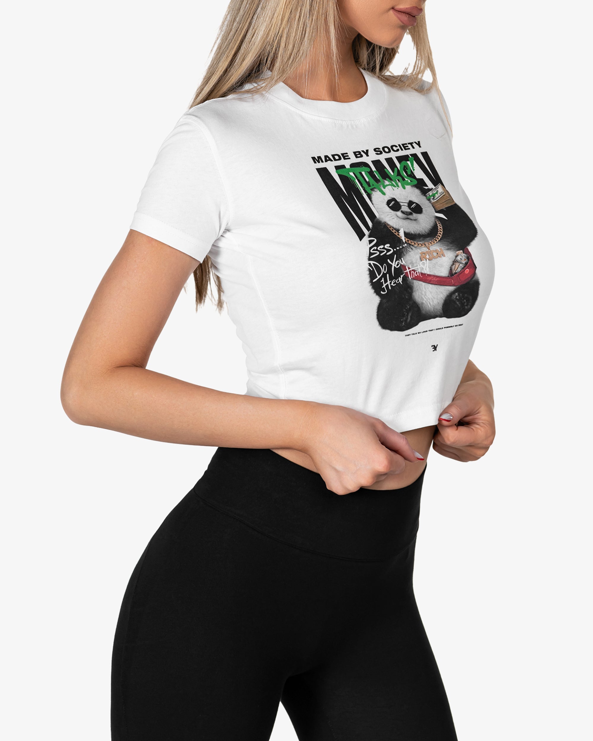 Money talks crop t-shirt - T24191