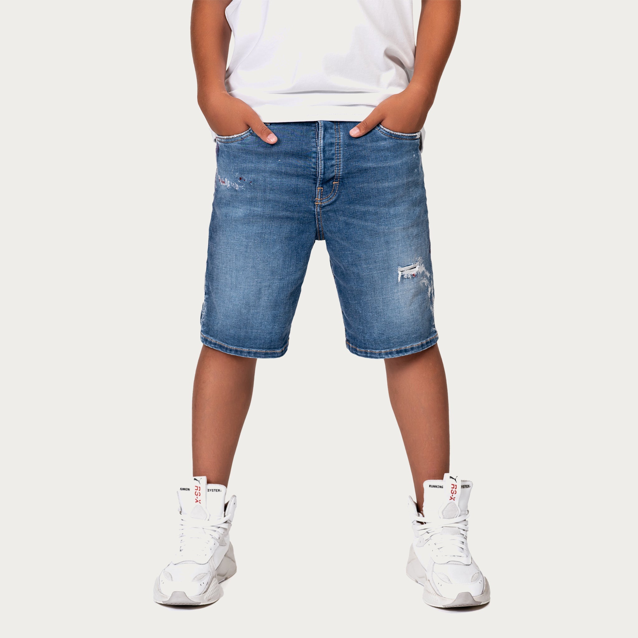 Denim Bermuda Shorts - B33740