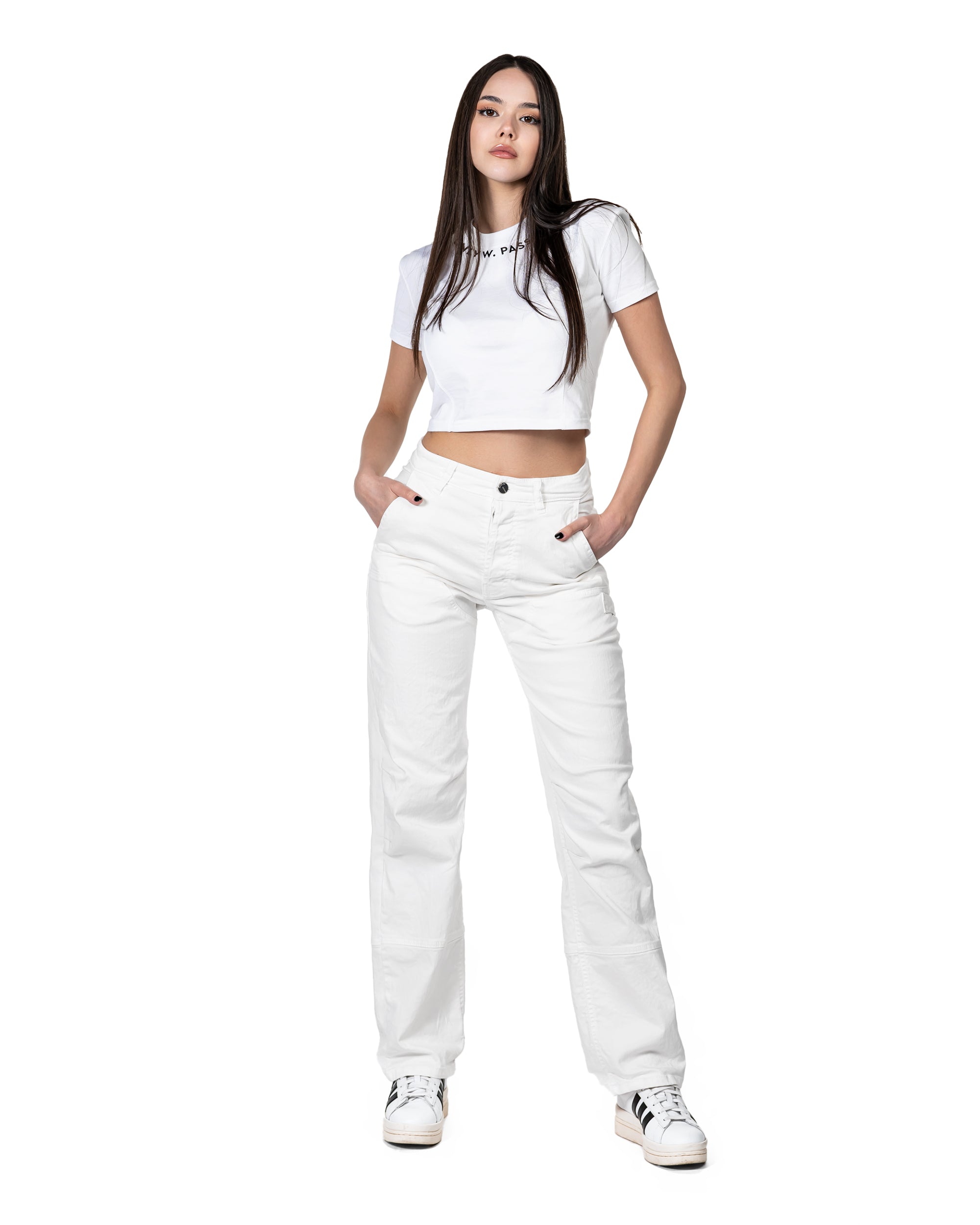 Straight fit denim pants - P24346