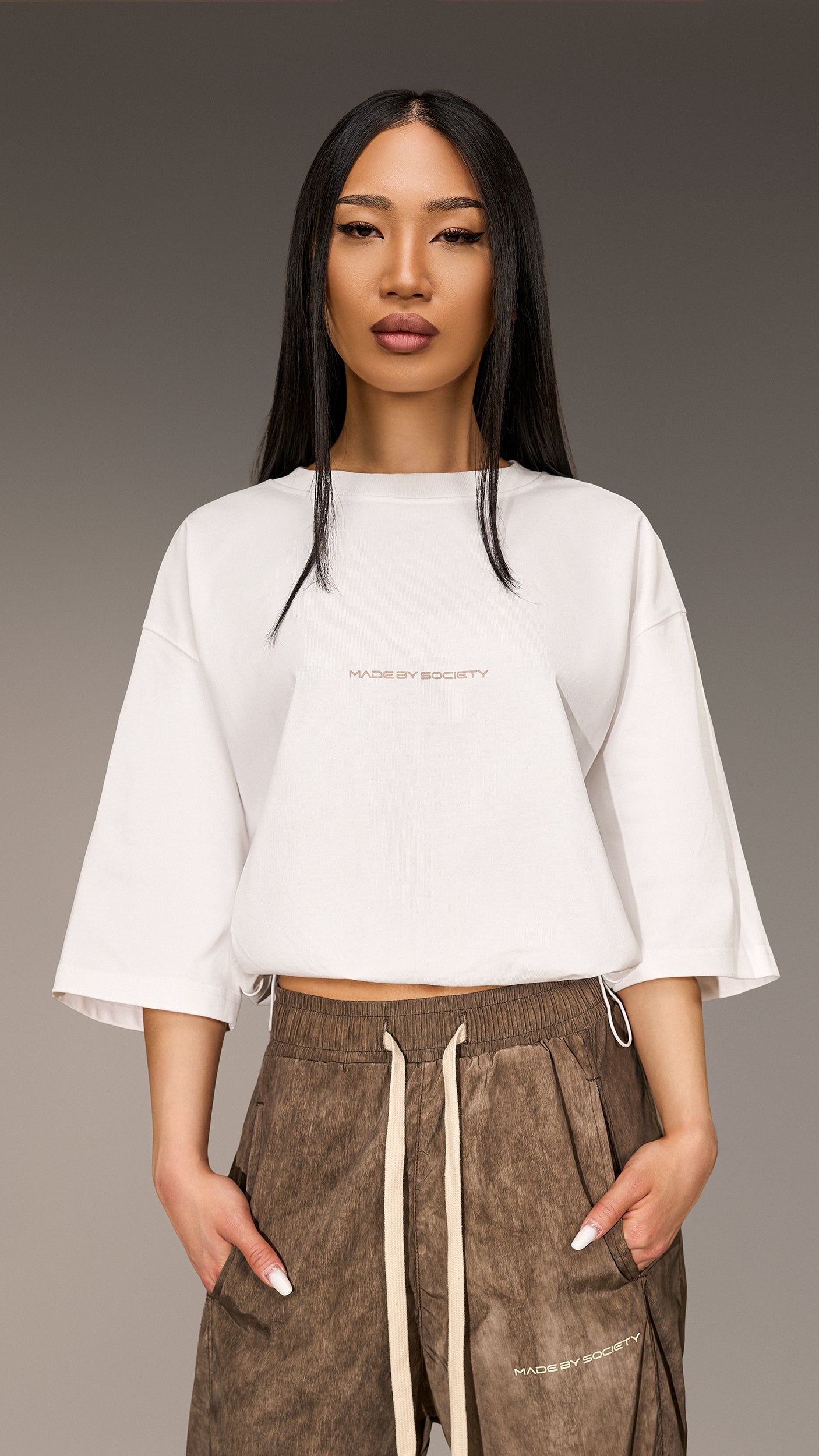 Made by Society Crop T-Shirt - T26274