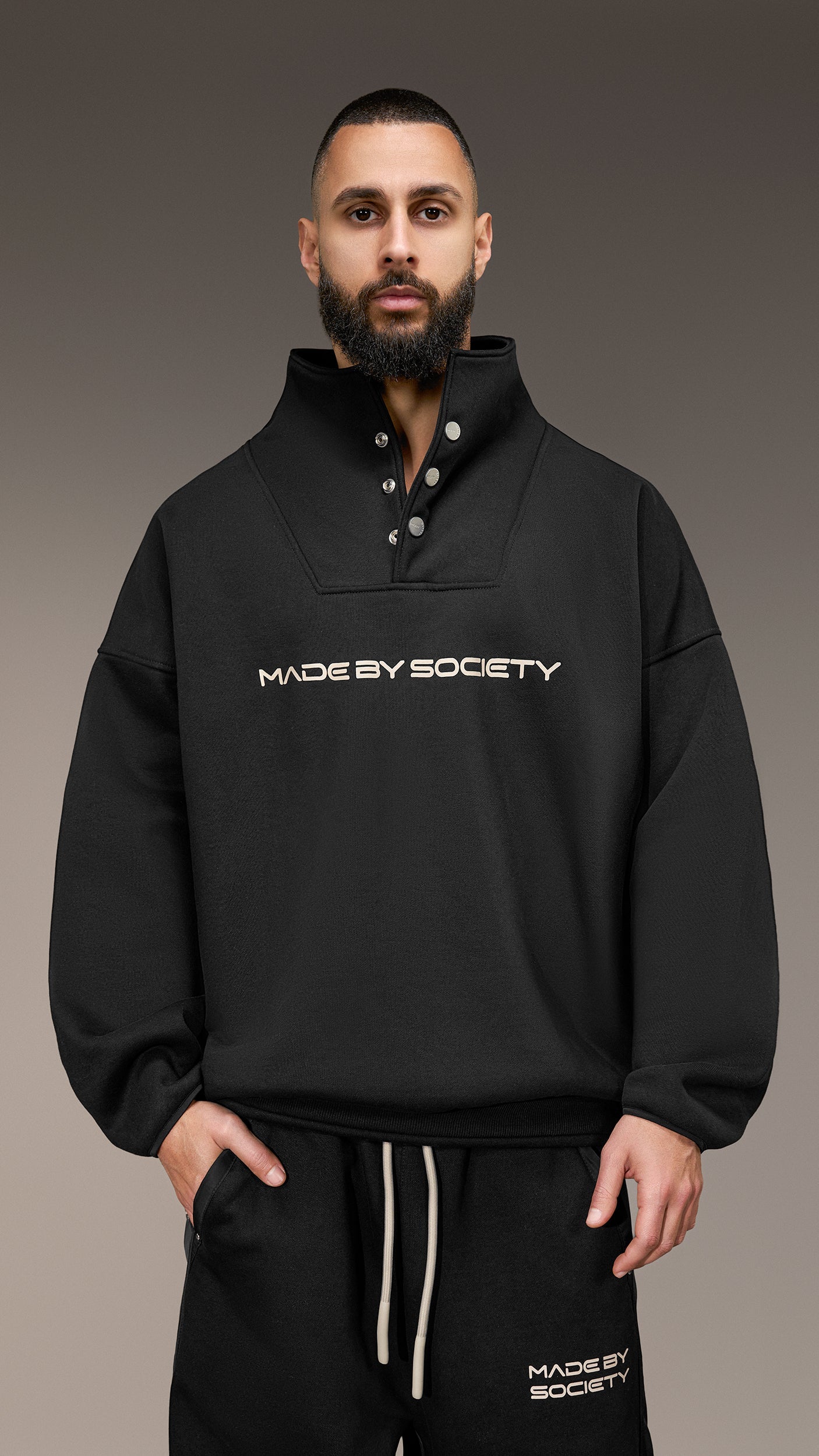 "Made by Society" Snap Hoodie - H16004