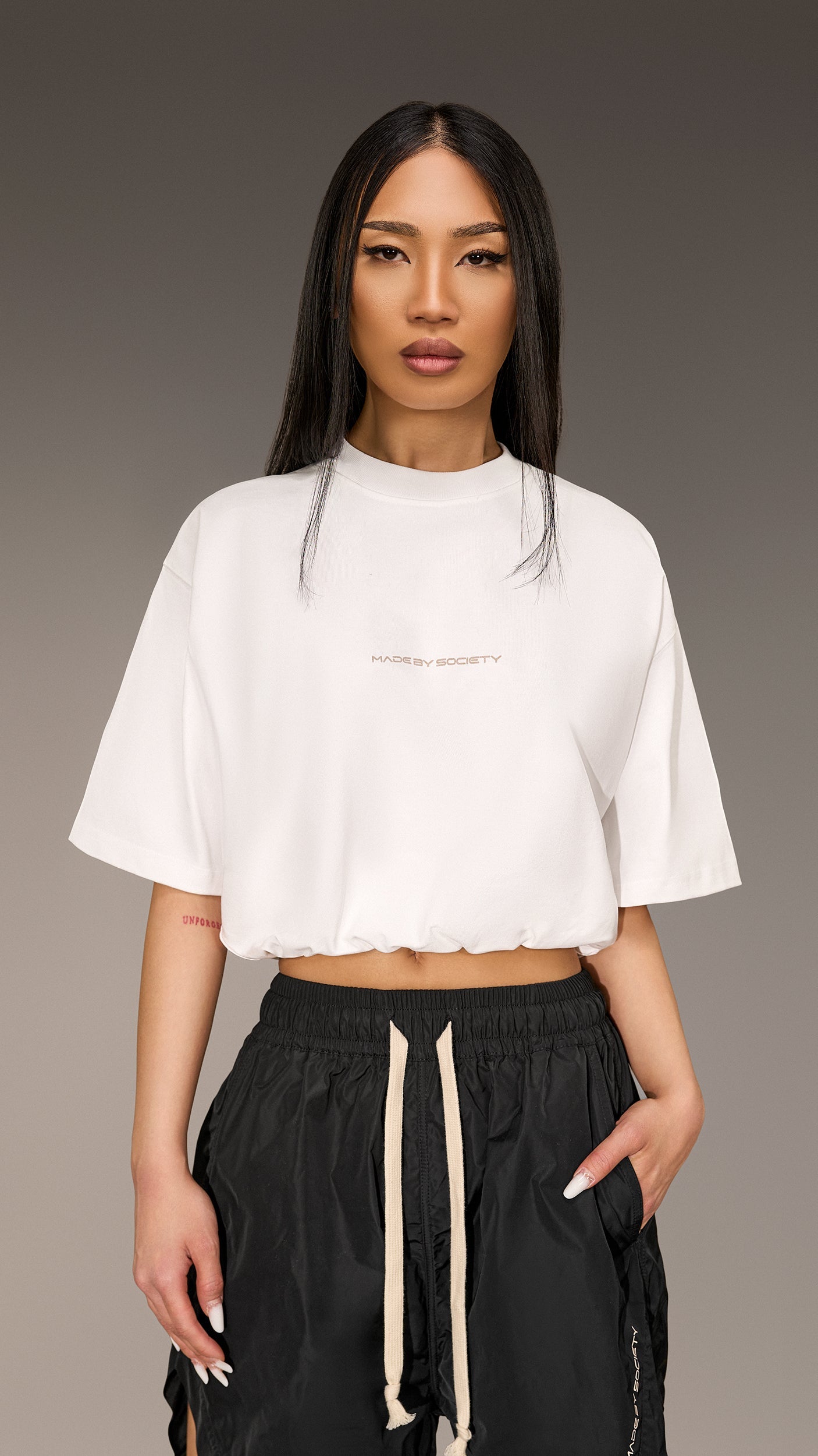 Made by Society Crop T-Shirt - T26270