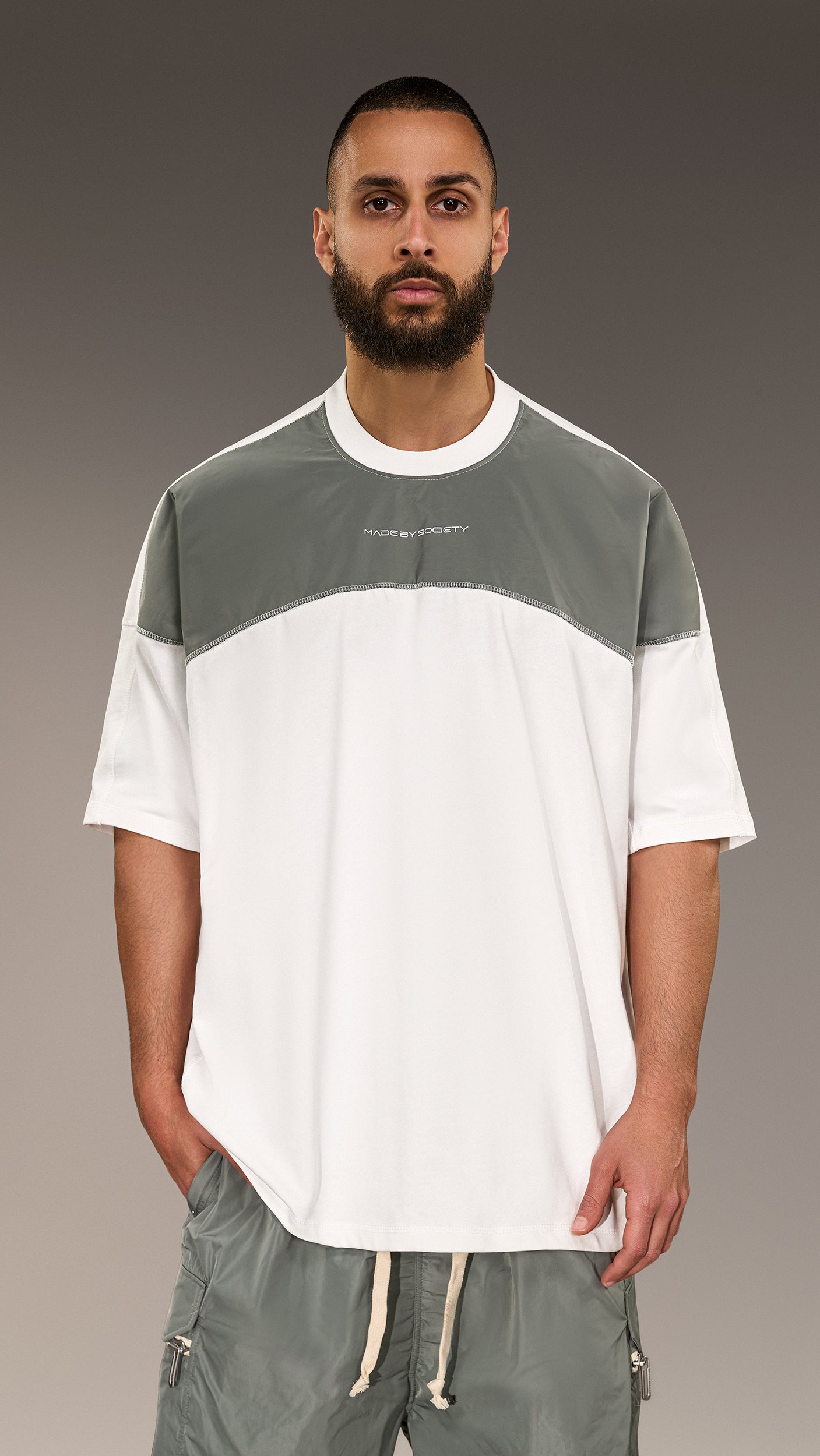 Oversized T-shirt Made by Society - T16259