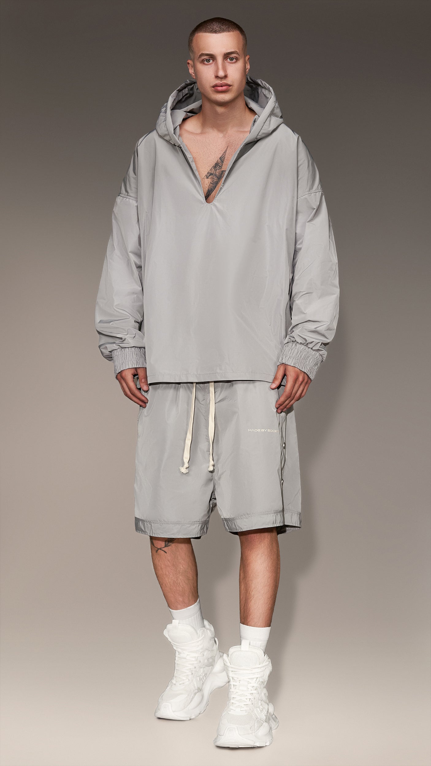 V-neck Hoodie - H16473