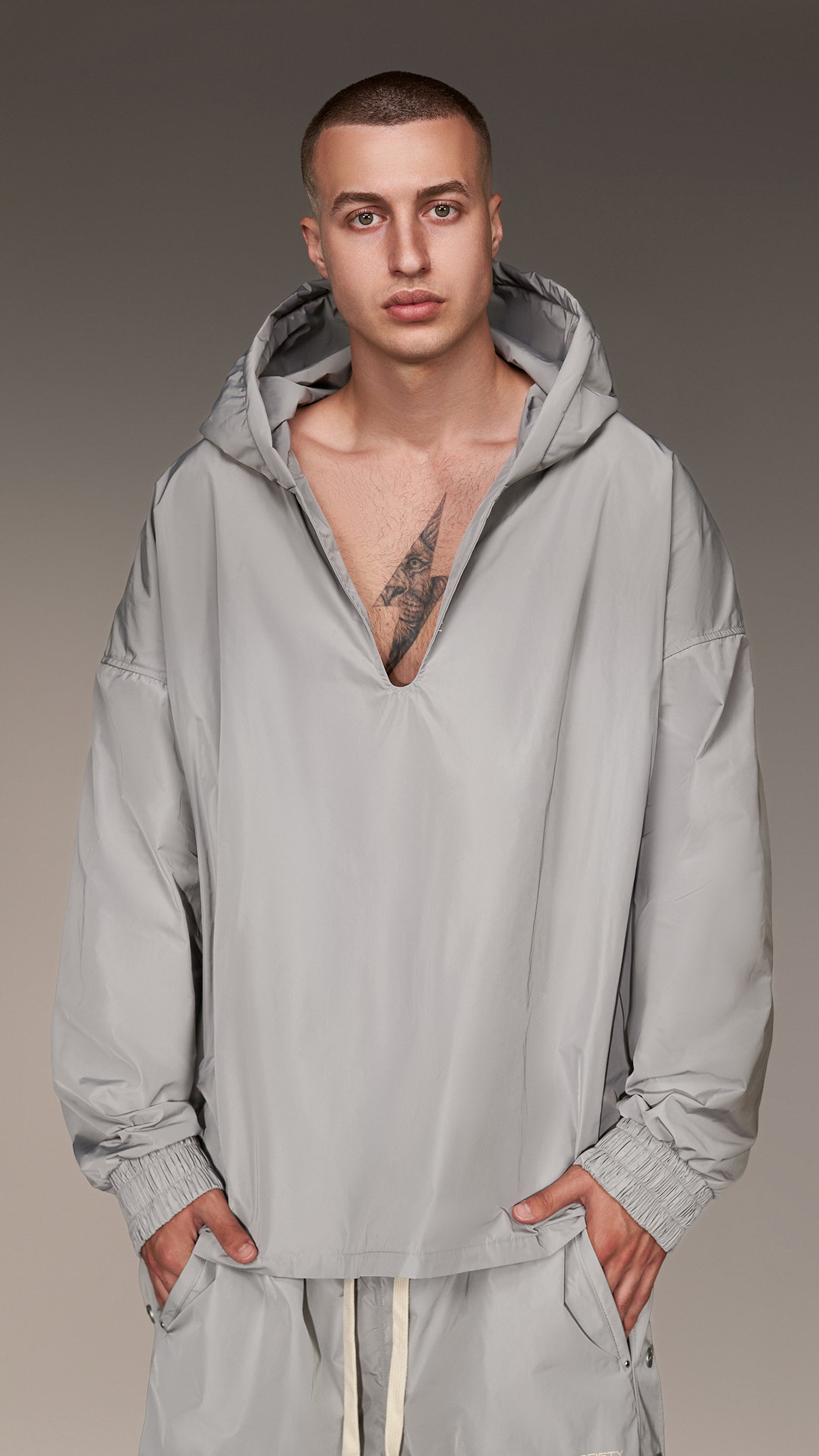 V-neck Hoodie - H16473