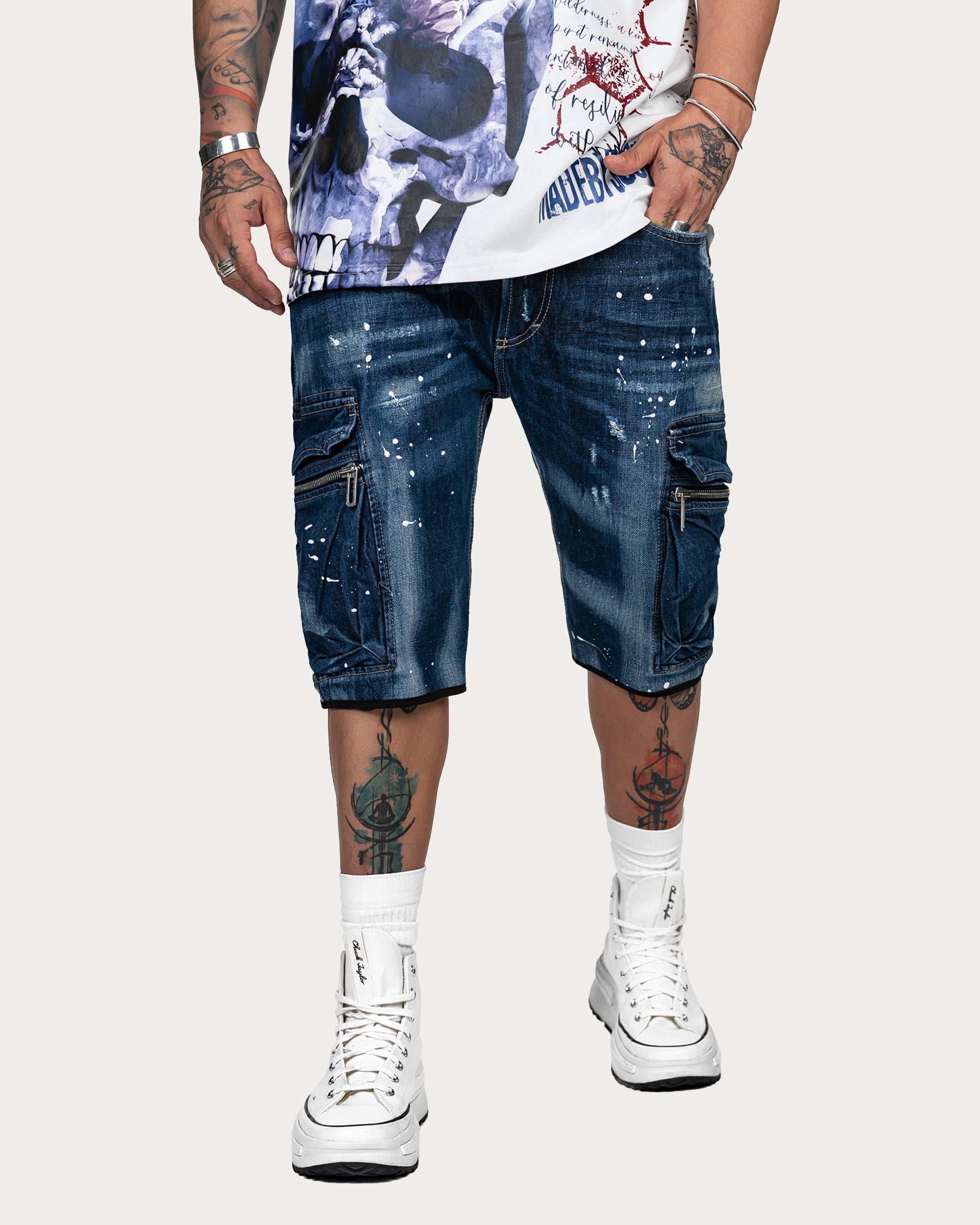 PAINT SHORT JEANS - P13199