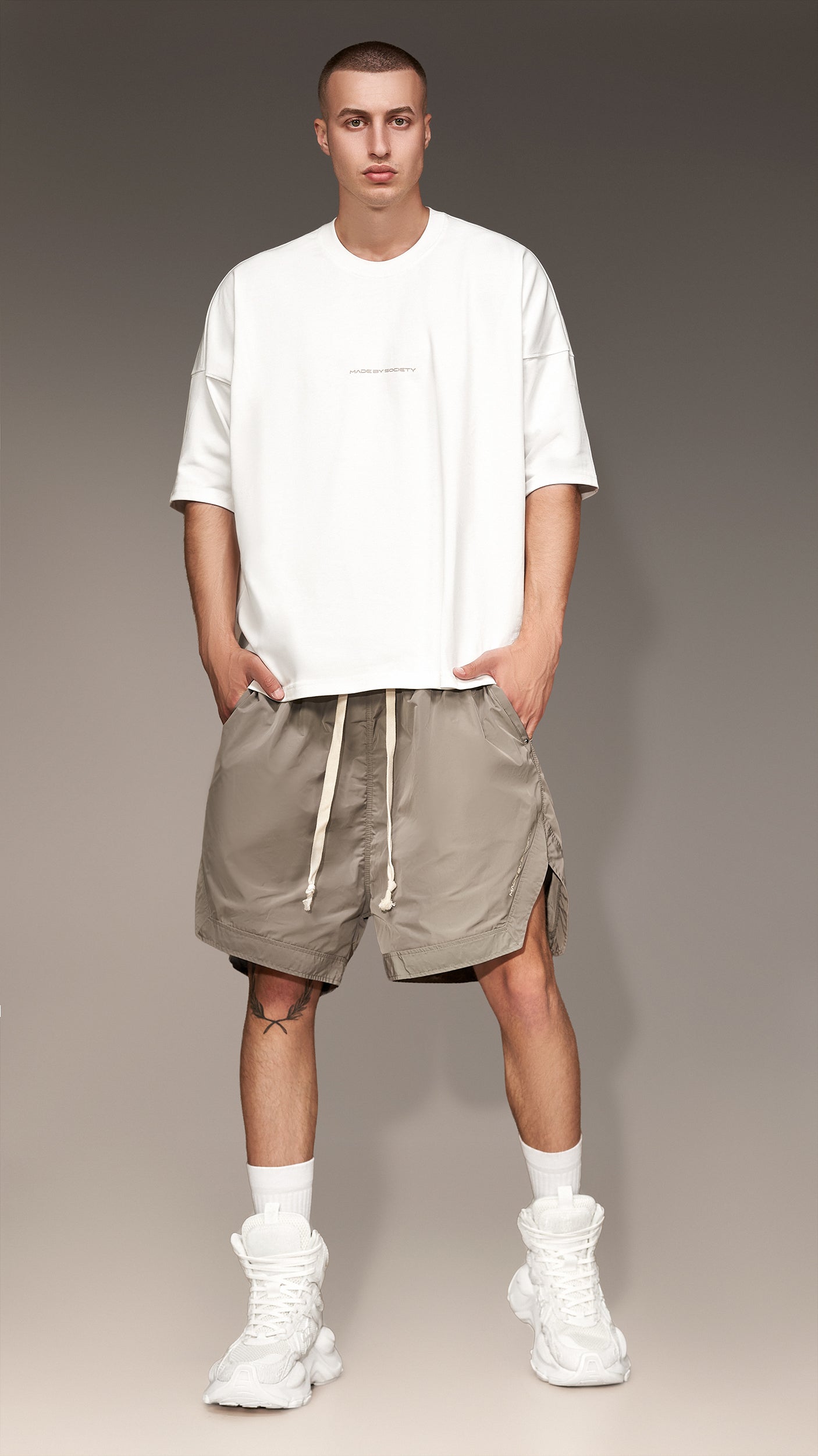 "Made by Society" Bermuda Shorts - B16466
