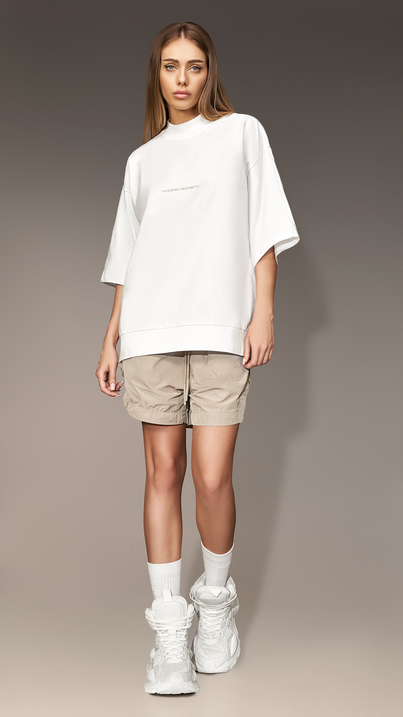 Oversized T-shirt Made by Society - T26636