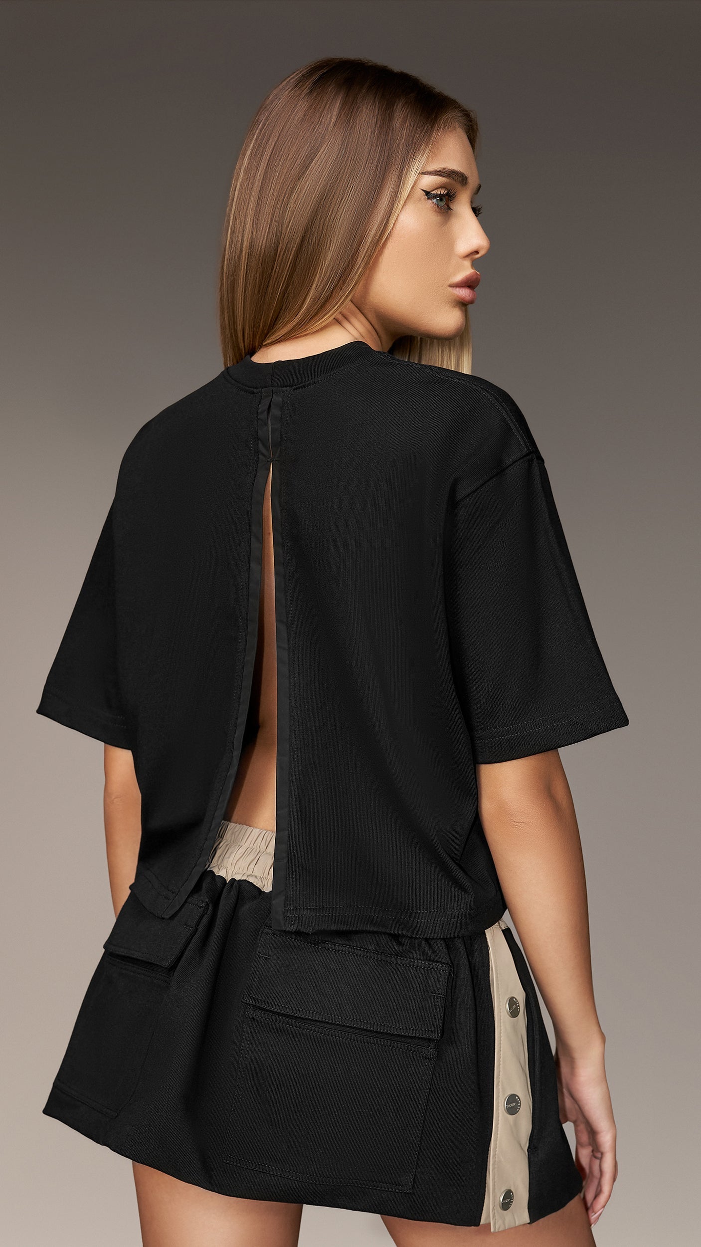 Cropped T-shirt - T26597