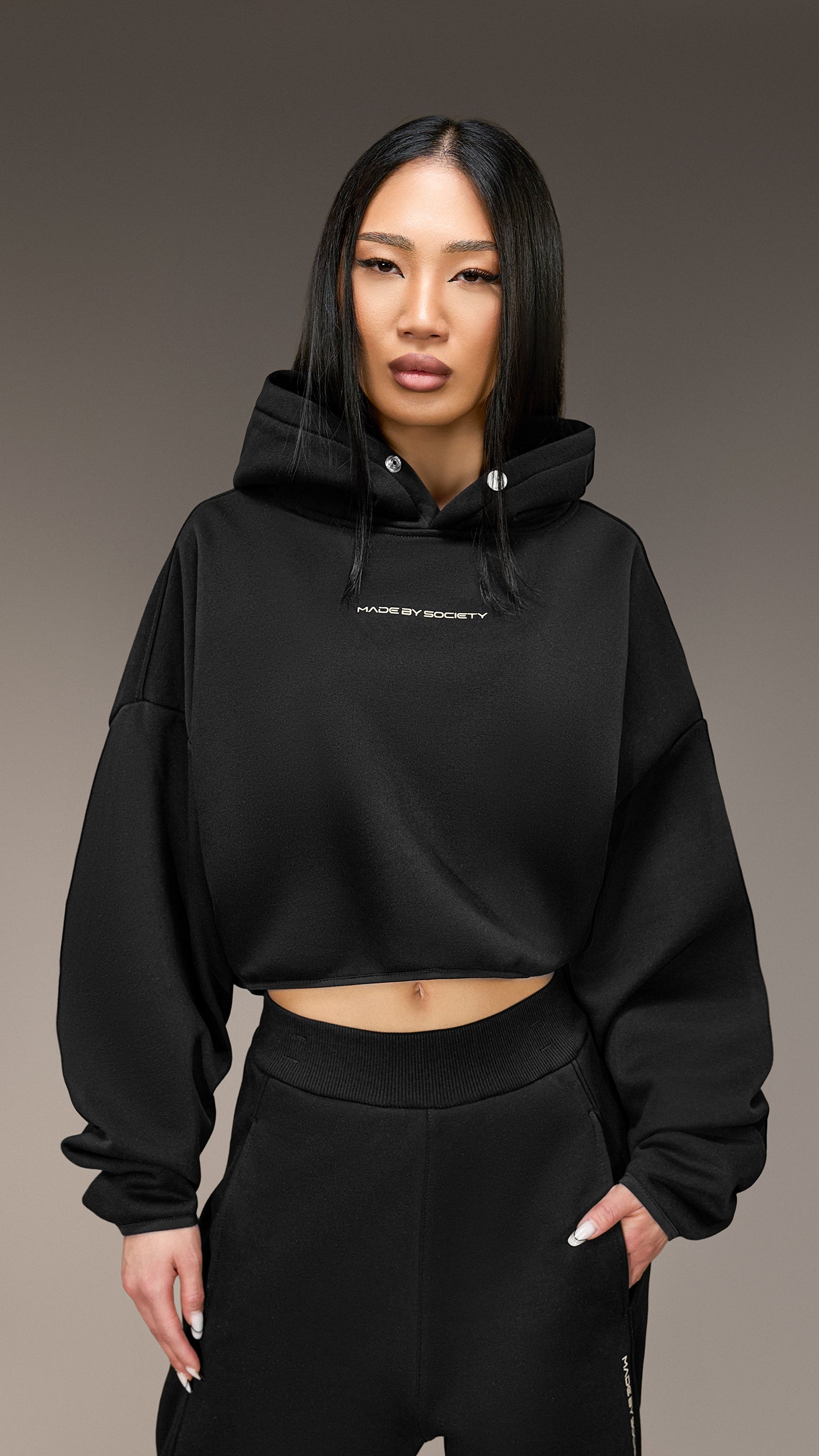 Crop Hoodie Made by Society – H26170