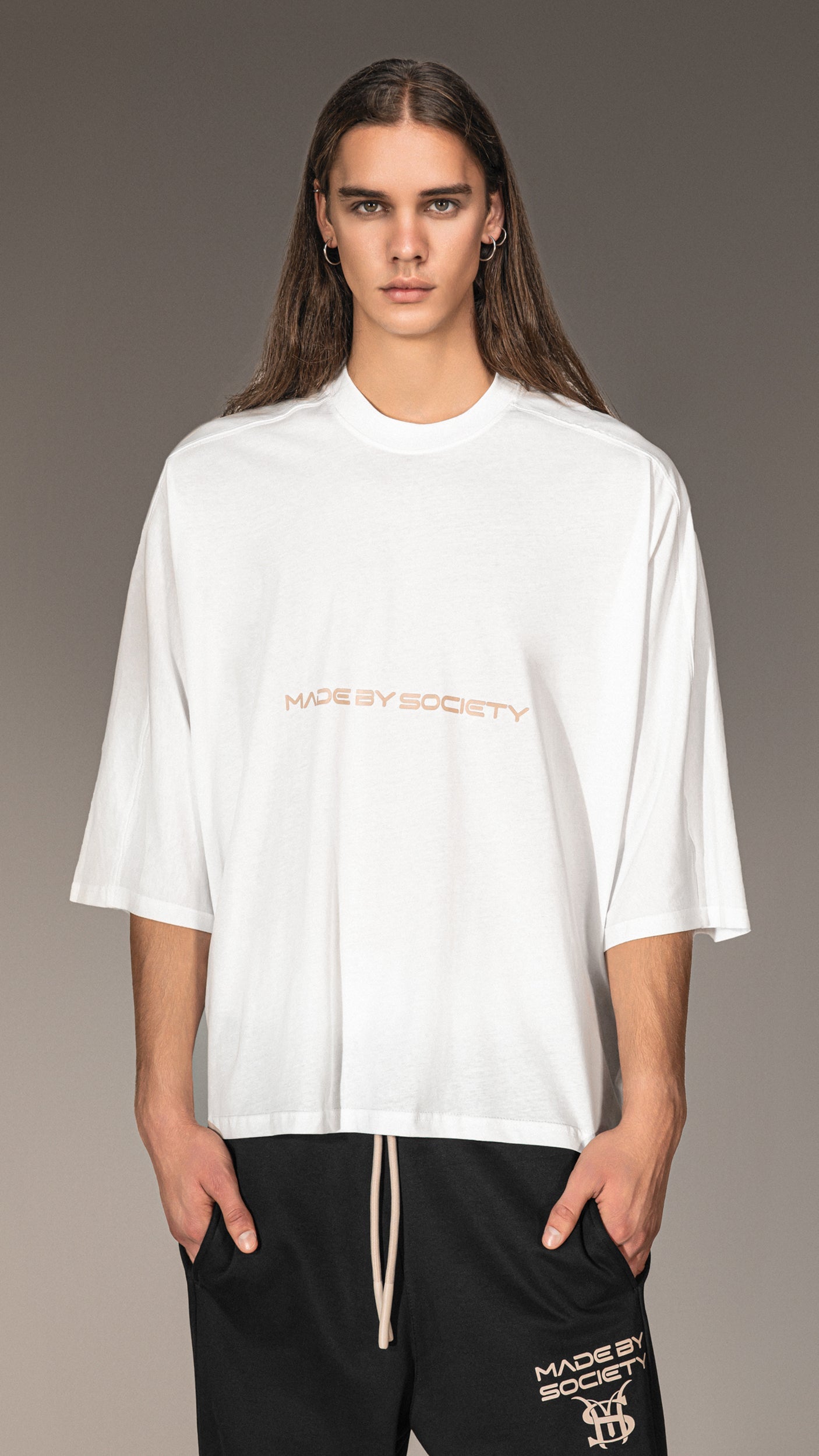 Oversized T-shirt "Made By Society" - T15654