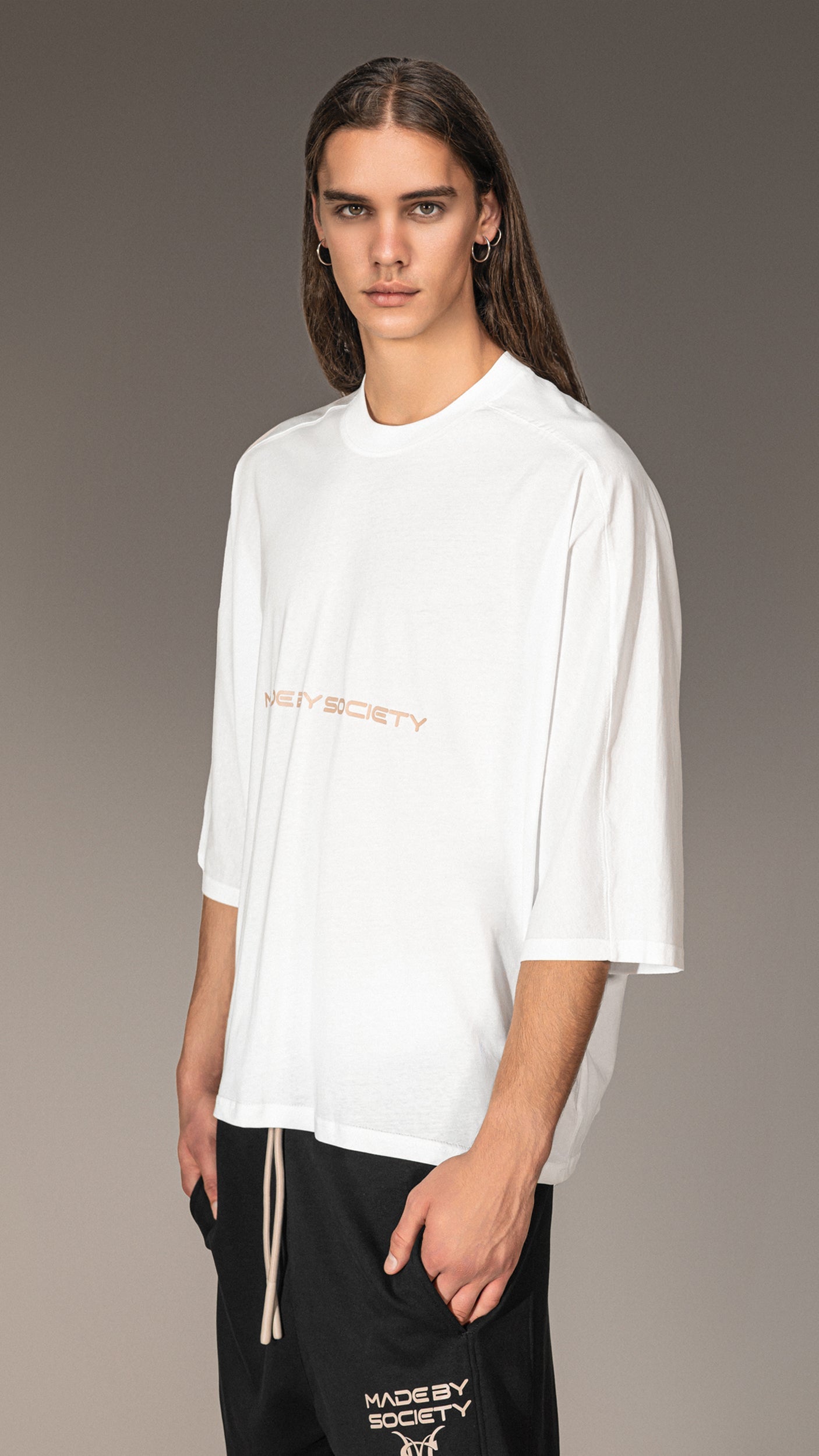 Oversized T-shirt "Made By Society" - T15654