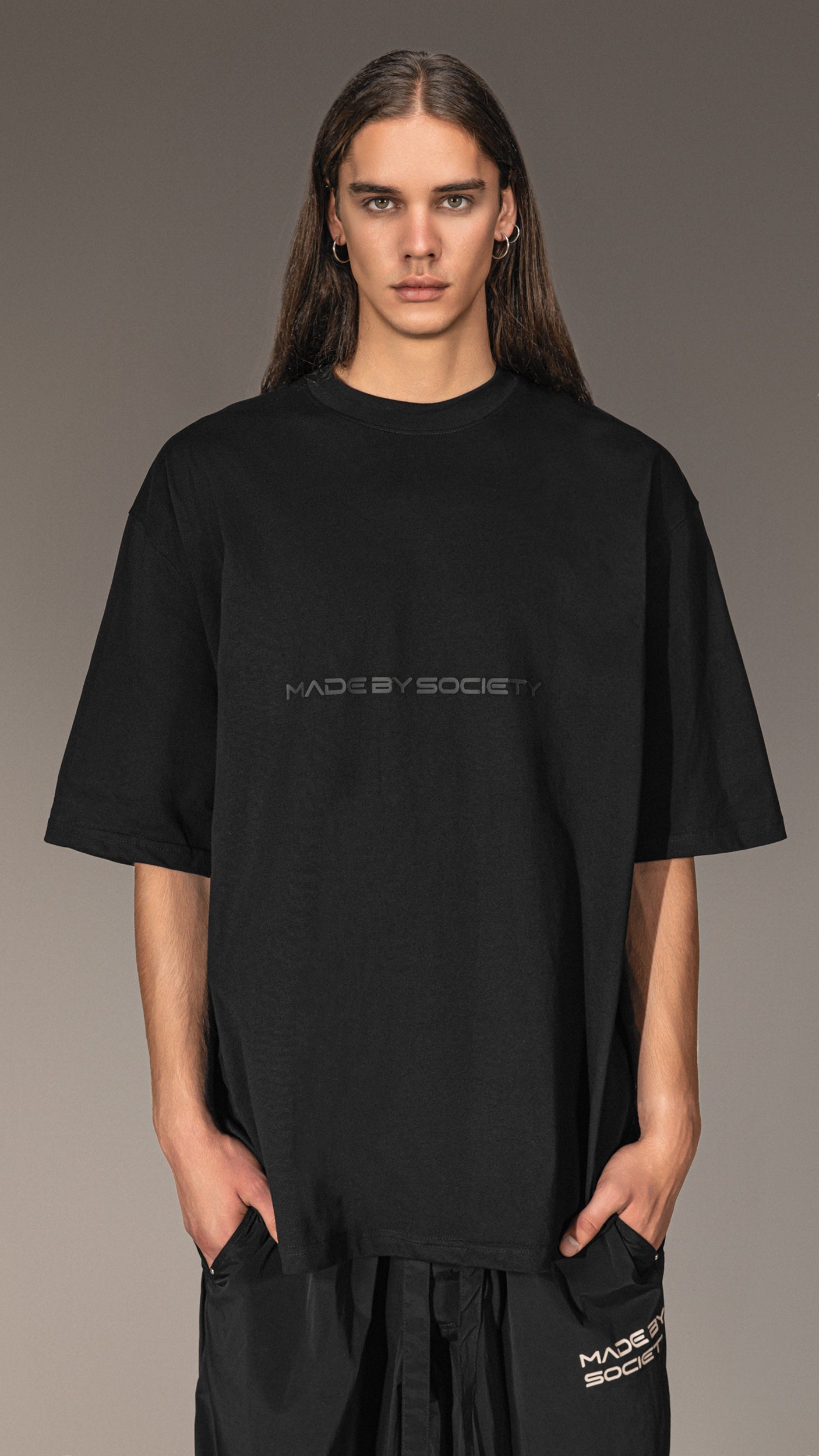 Oversized T-shirt "MADE BY SOCIETY" - T15731