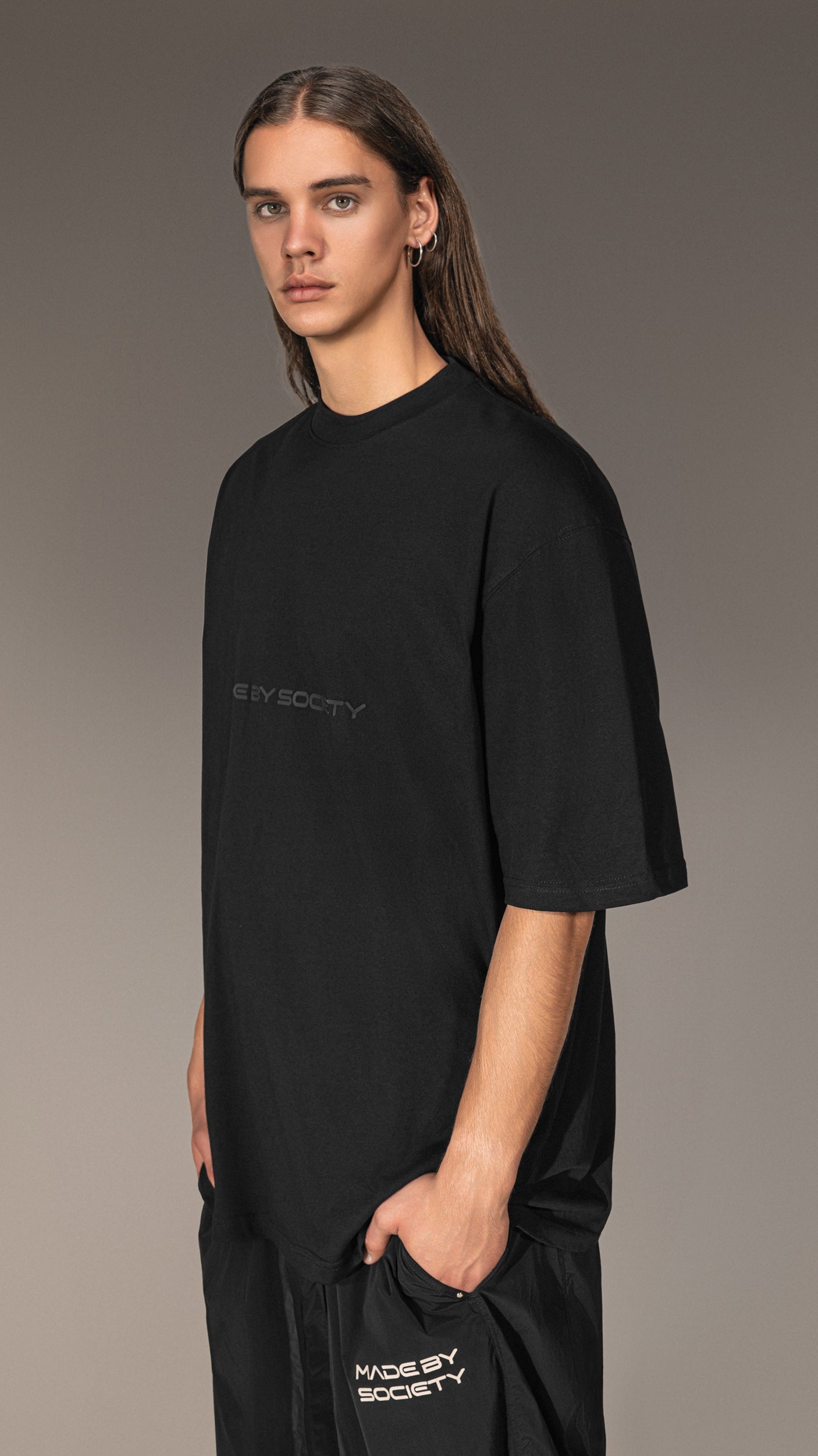 Oversized T-shirt "MADE BY SOCIETY" - T15731