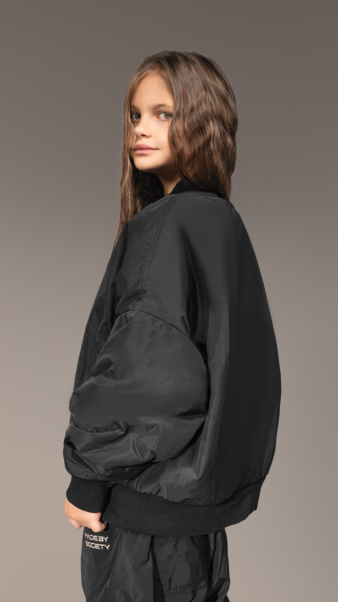 Oversized bomber jacket - J34566