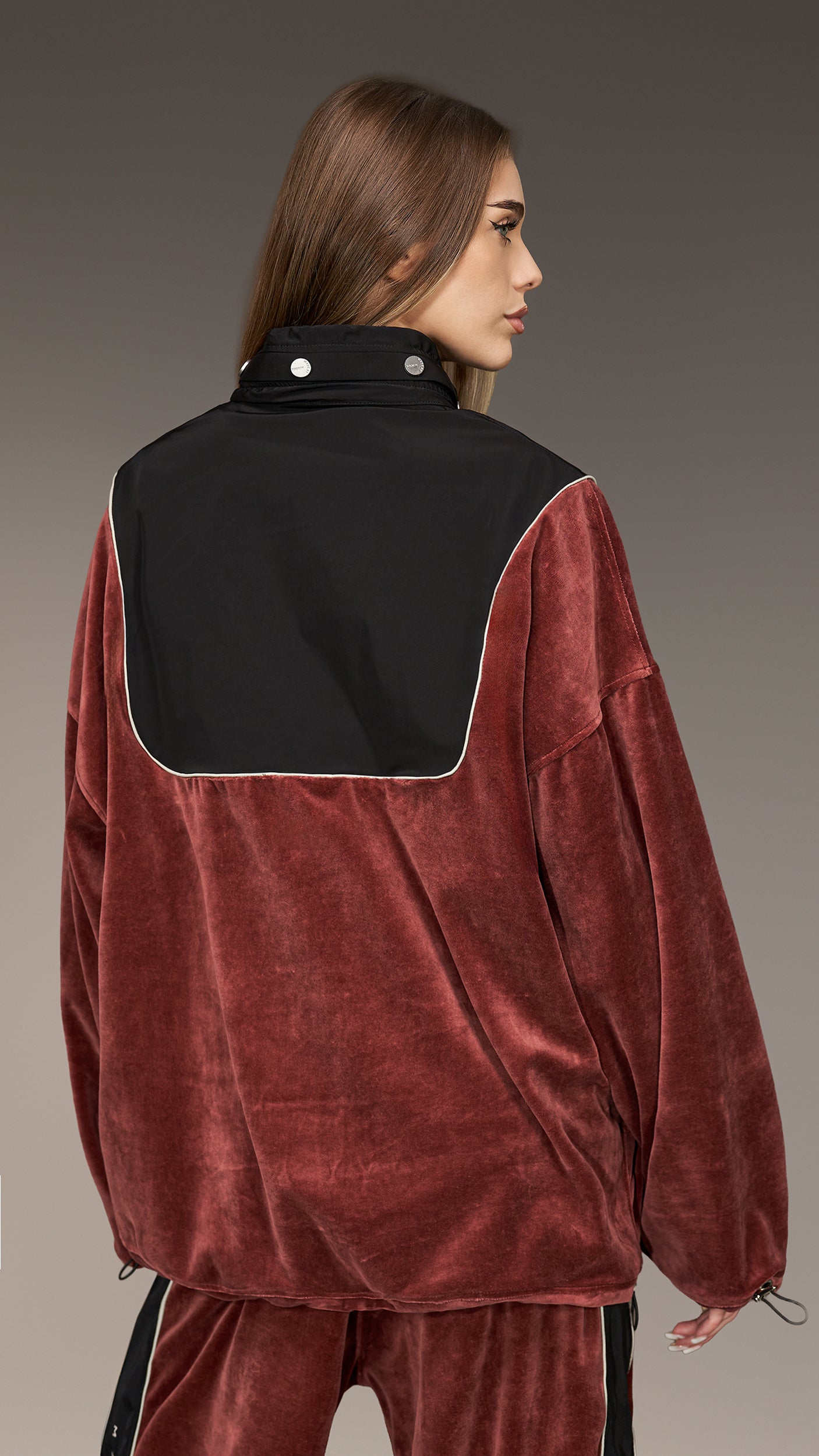 Hybrid Velvet Anorak Hoodie - H27072