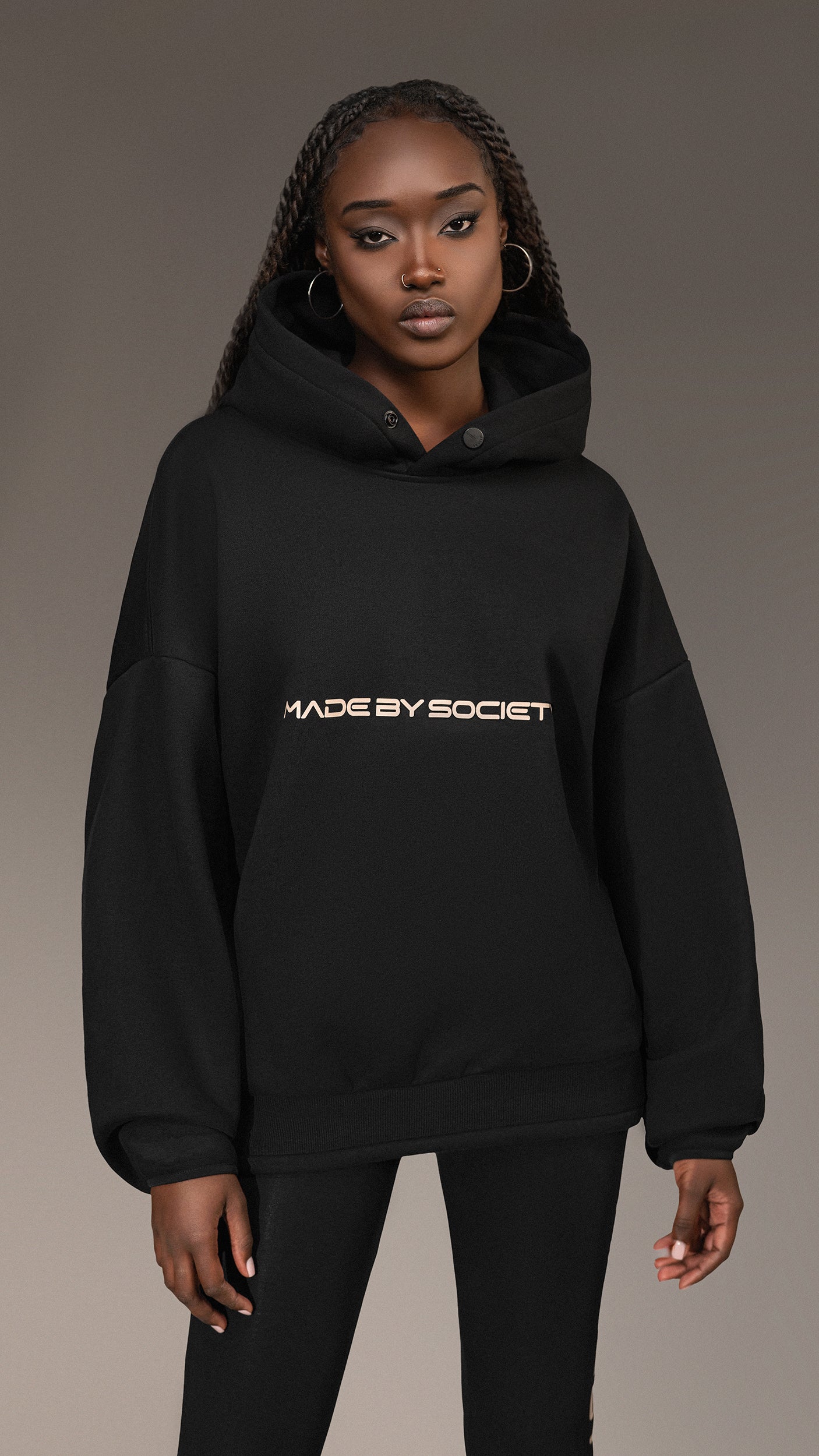 Oversized Hoodie "MADE BY SOCIETY" - H25675