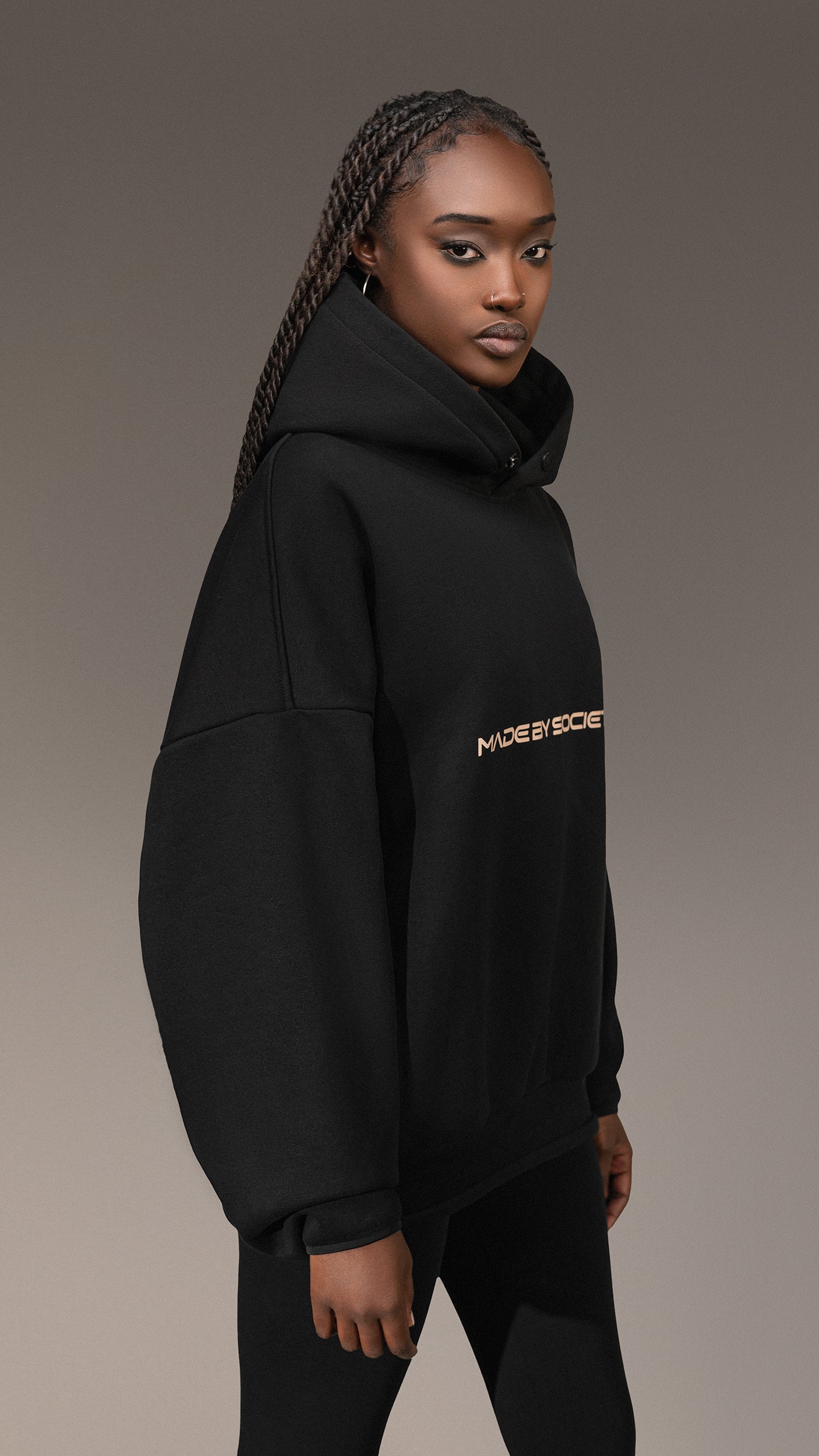 Oversized Hoodie "MADE BY SOCIETY" - H25675